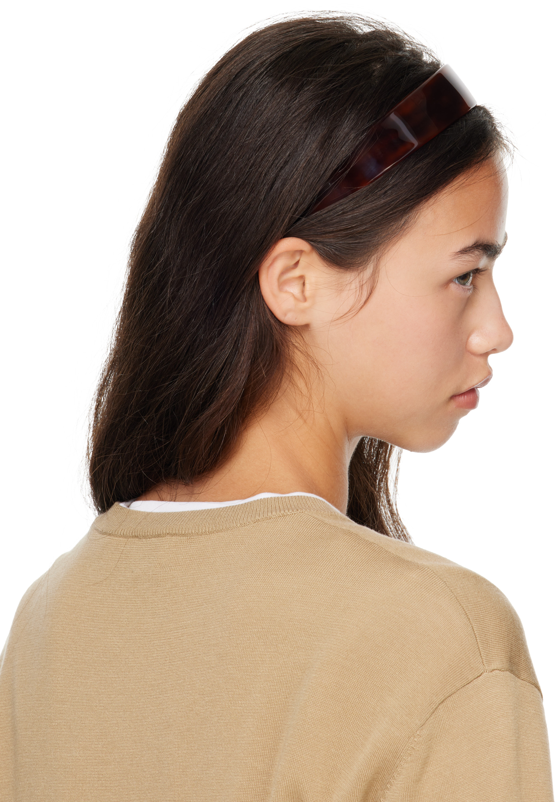 Sophie Buhai: Brown Thin Bessette Headband | SSENSE