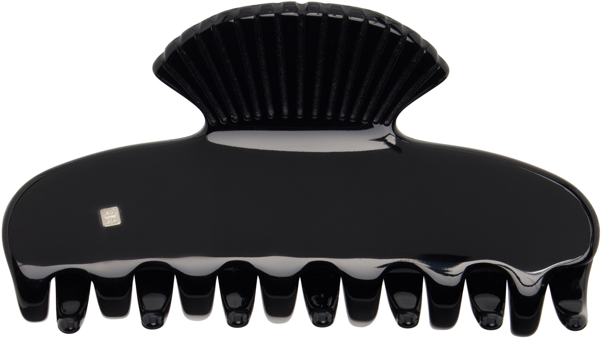 Sophie Buhai: Black Small Fan Shell Claw Clip | SSENSE