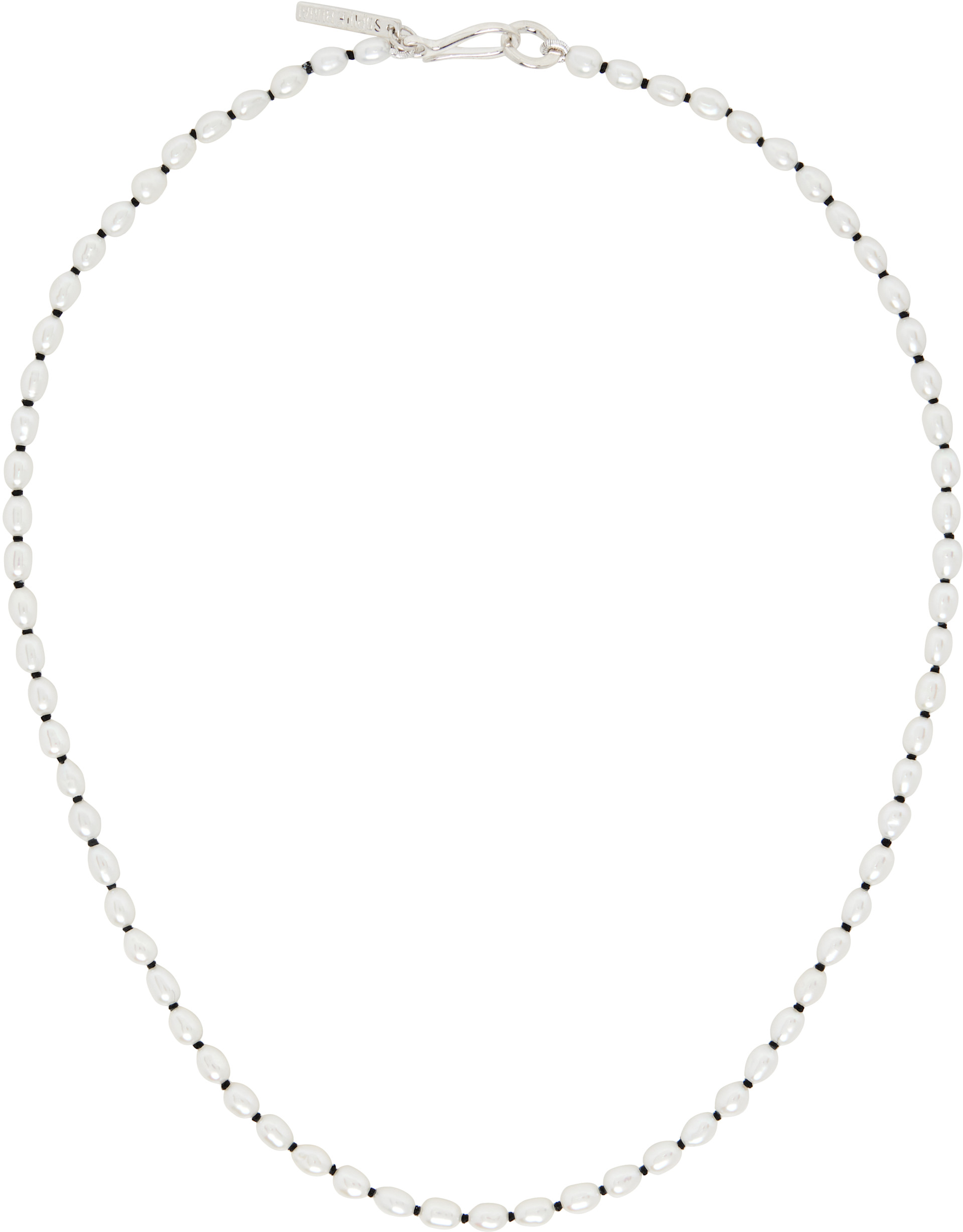 Sophie Buhai: Tiny Pearl Collar Necklace | SSENSE