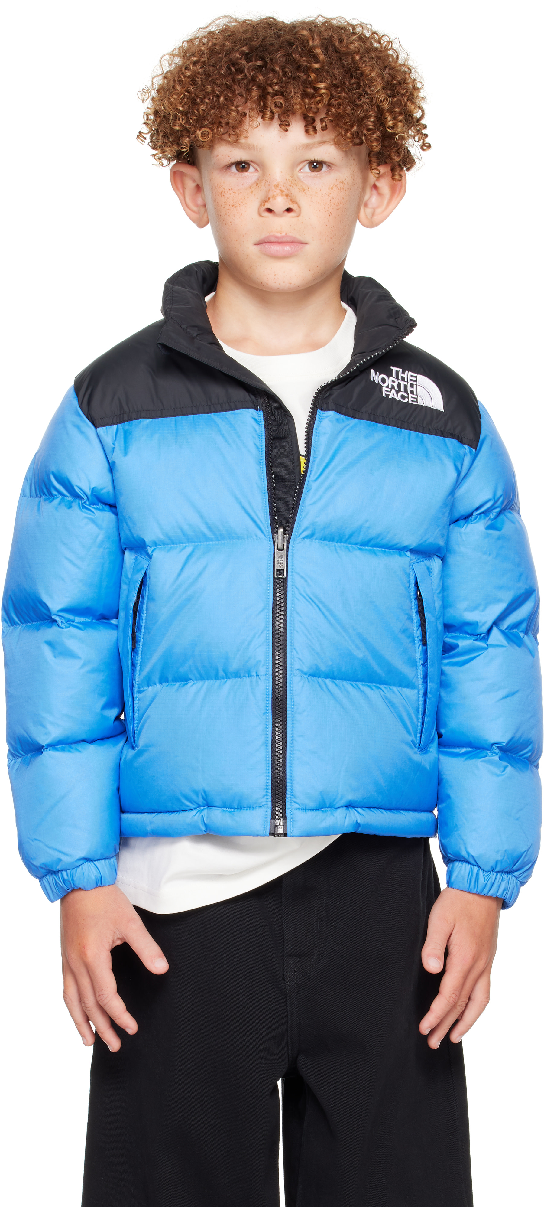 The North Face Kids: Big Kids Blue 1996 Retro Nuptse Jacket