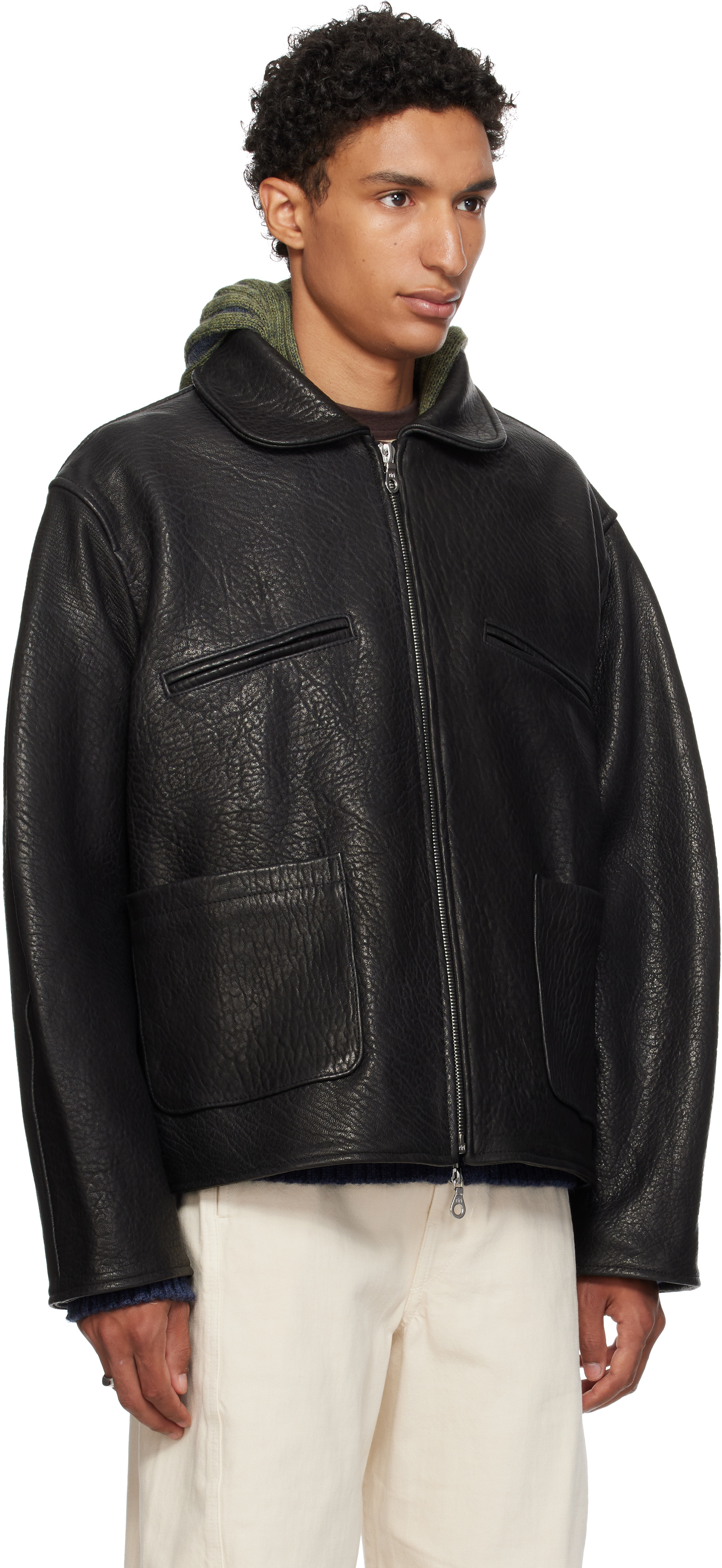 Cawley - Black Flying Leather Jacket