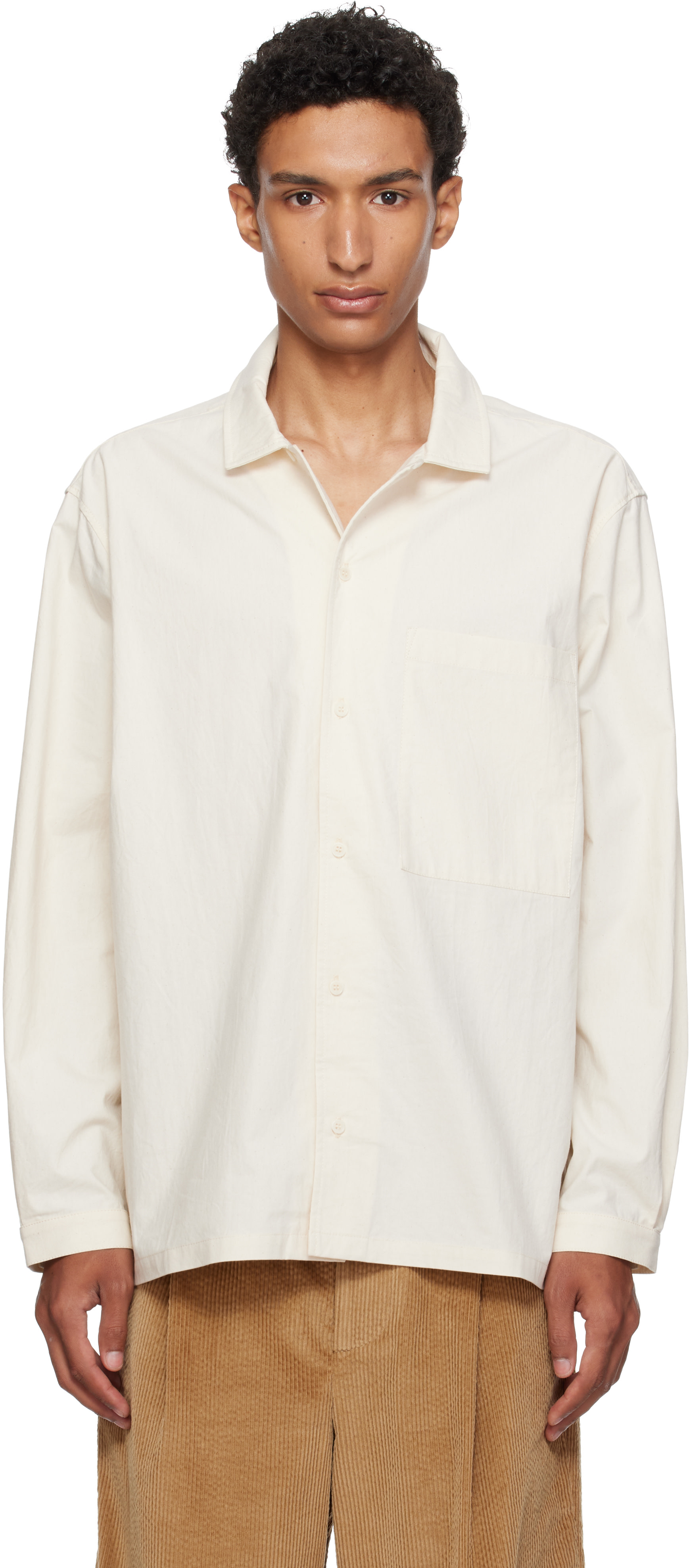 Cawley - Off-White Camp Collar Shirt