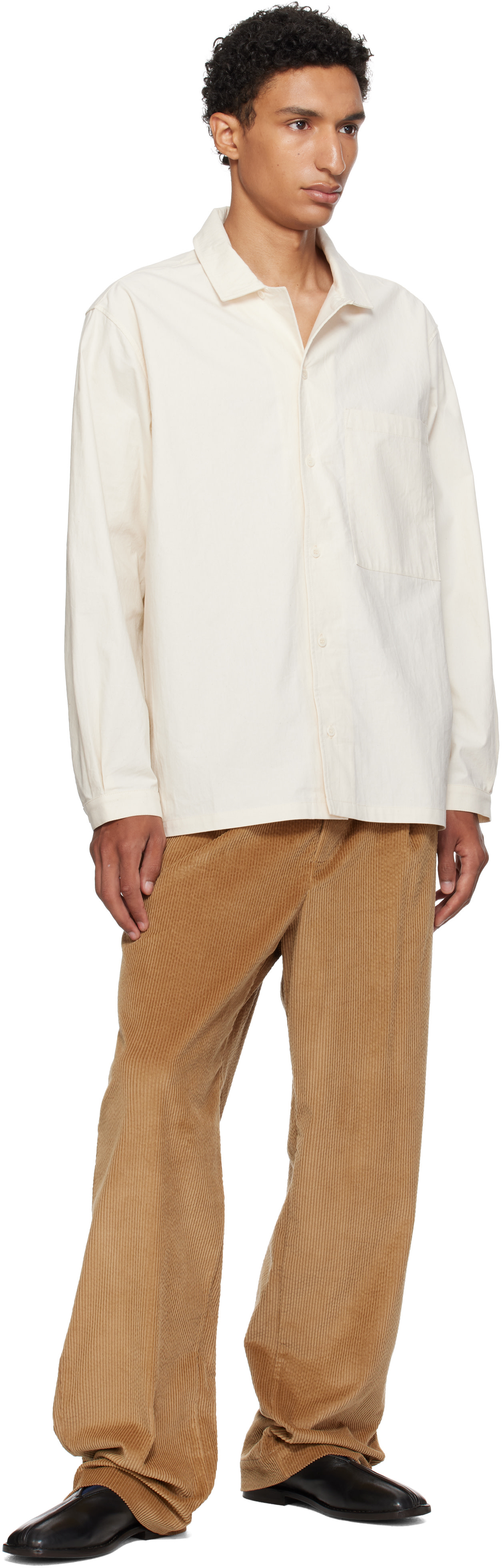 Cawley - Off-White Camp Collar Shirt