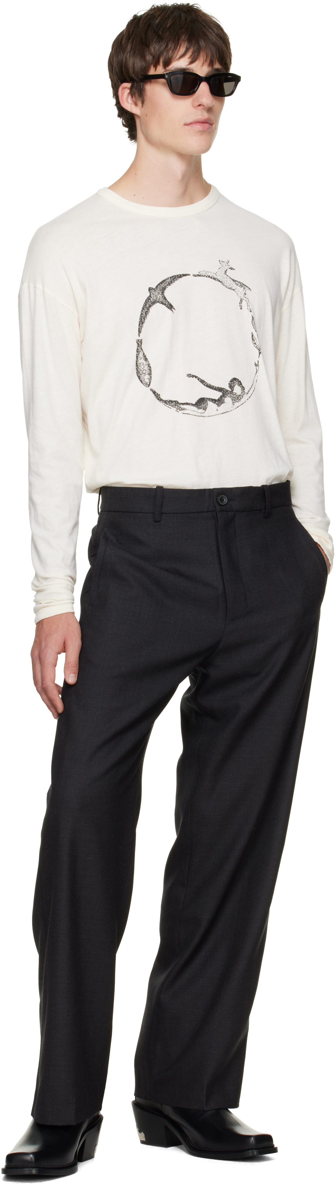 BLUEMARBLE - Gray Relaxed Tailored Trousers