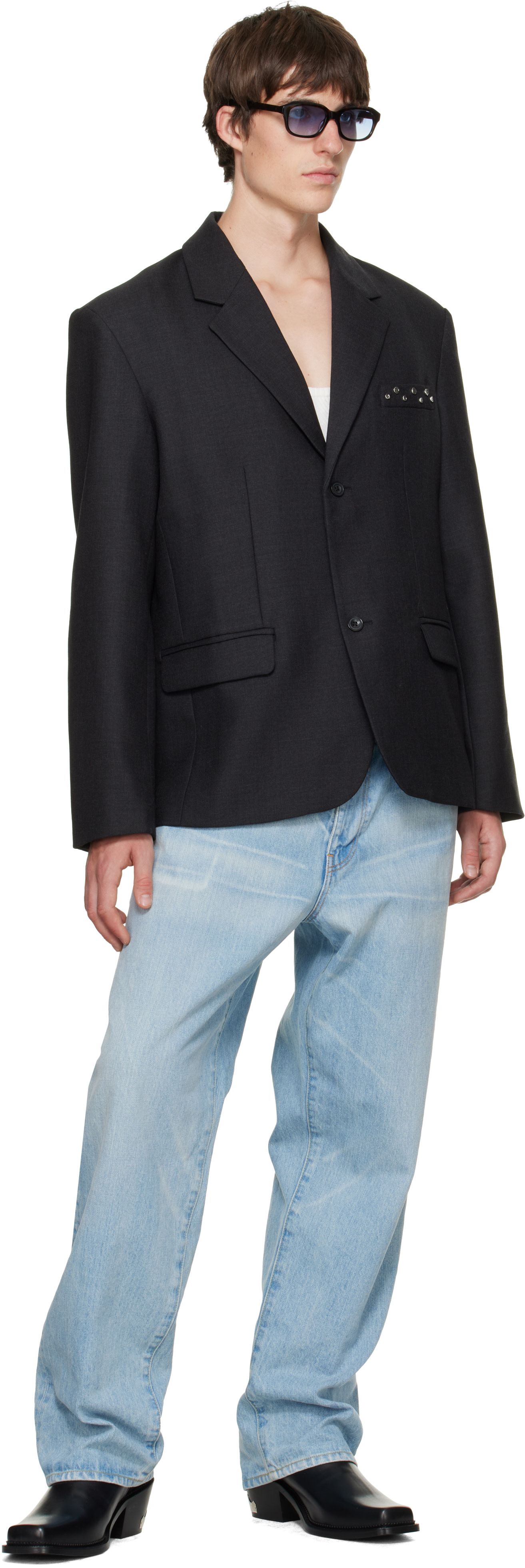 BLUEMARBLE - Black Two-Button Tailored Blazer