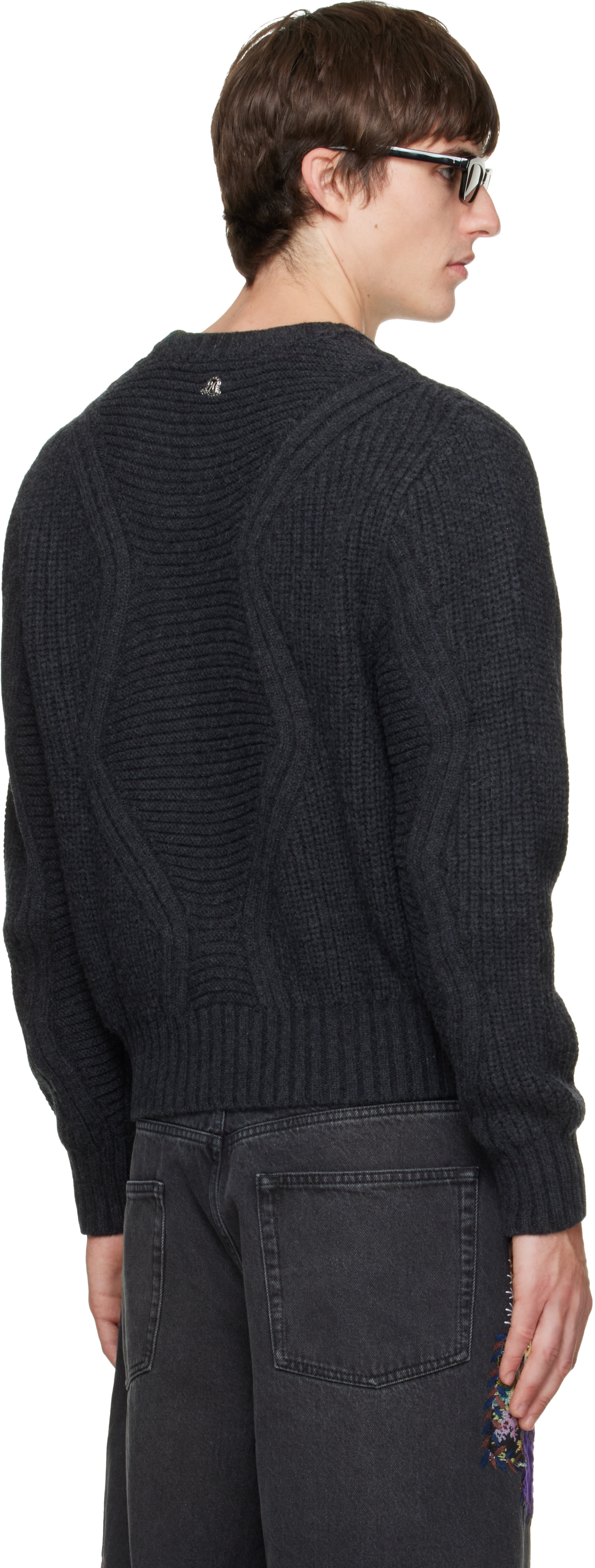 BLUEMARBLE - Gray Chunky Wool Sweater