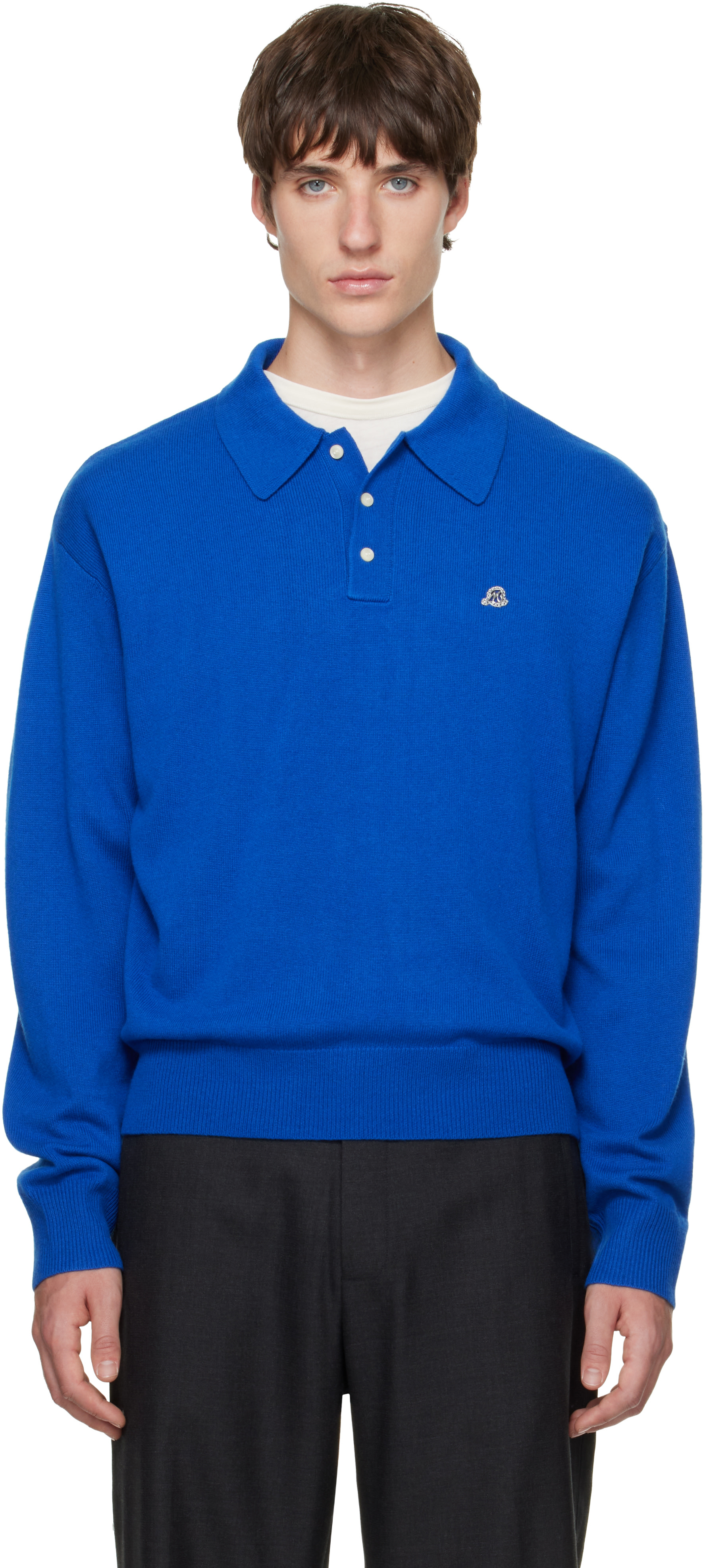 BLUEMARBLE - Blue Knitted Polo