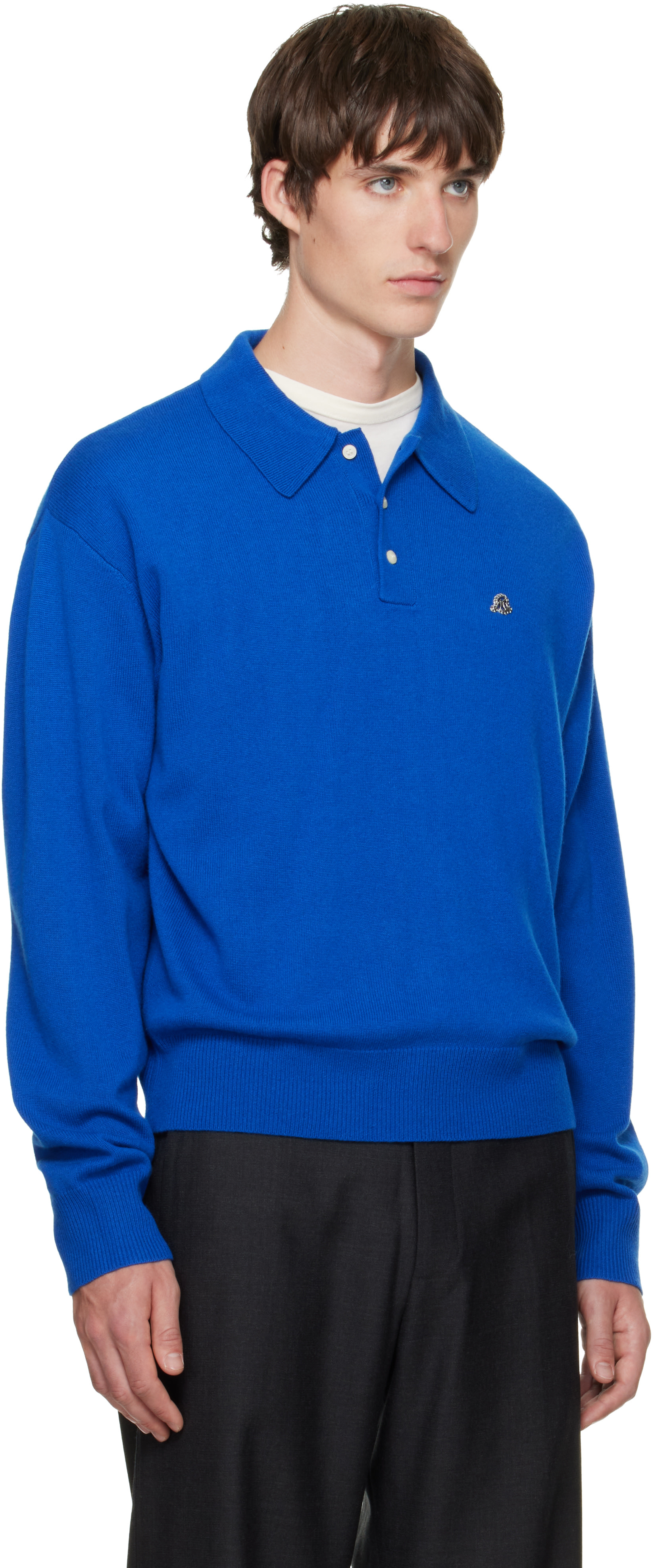 BLUEMARBLE - Blue Knitted Polo