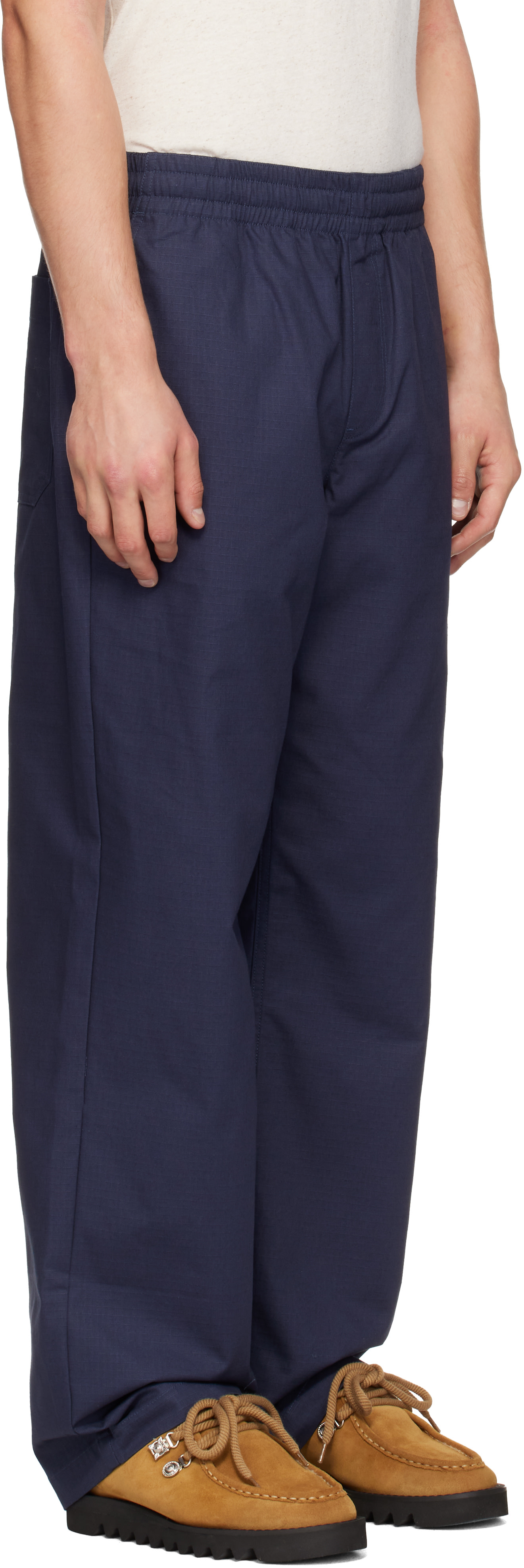 Palmes - Navy Lucien Ripstop Trousers