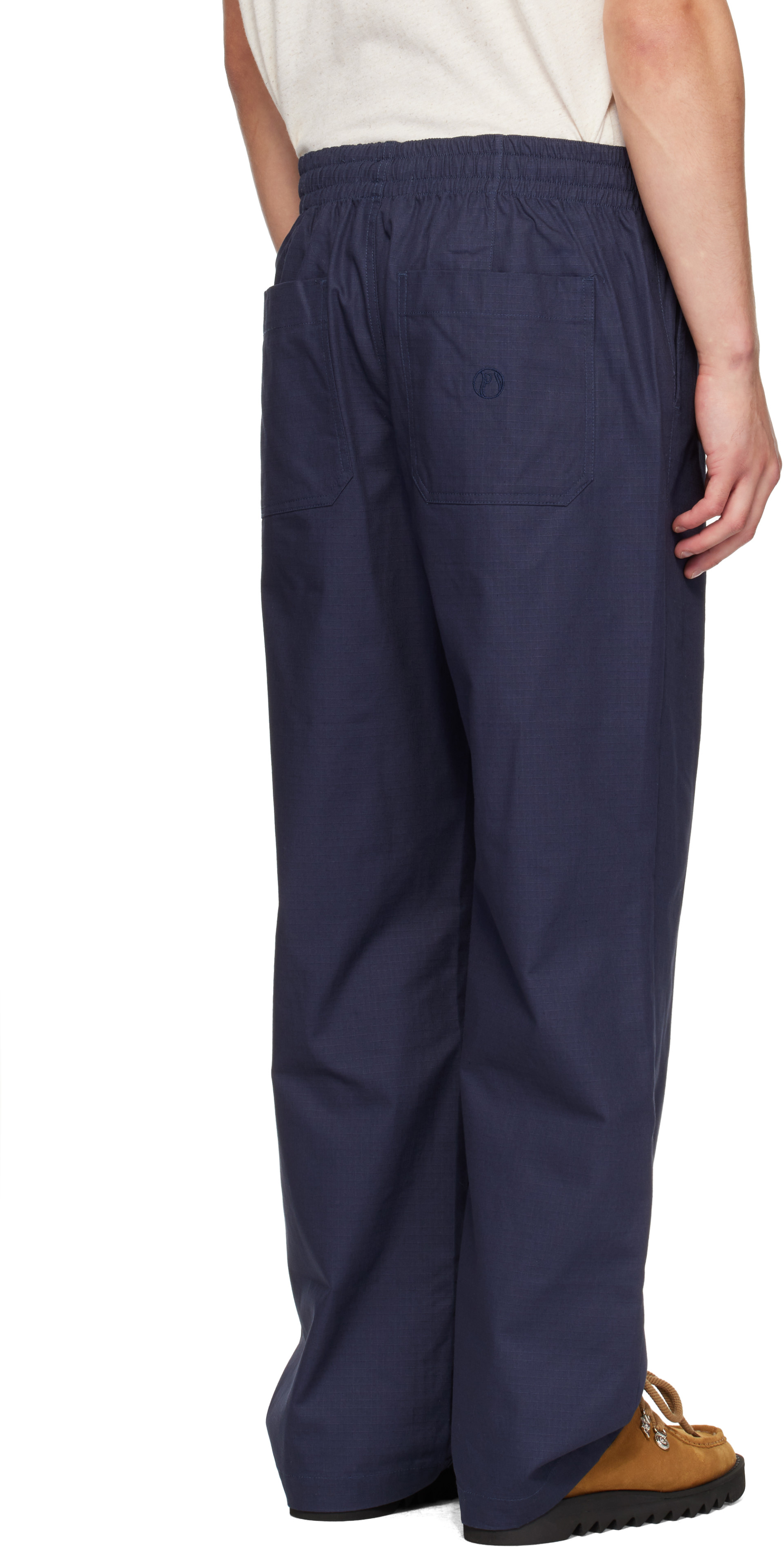 Palmes - Navy Lucien Ripstop Trousers