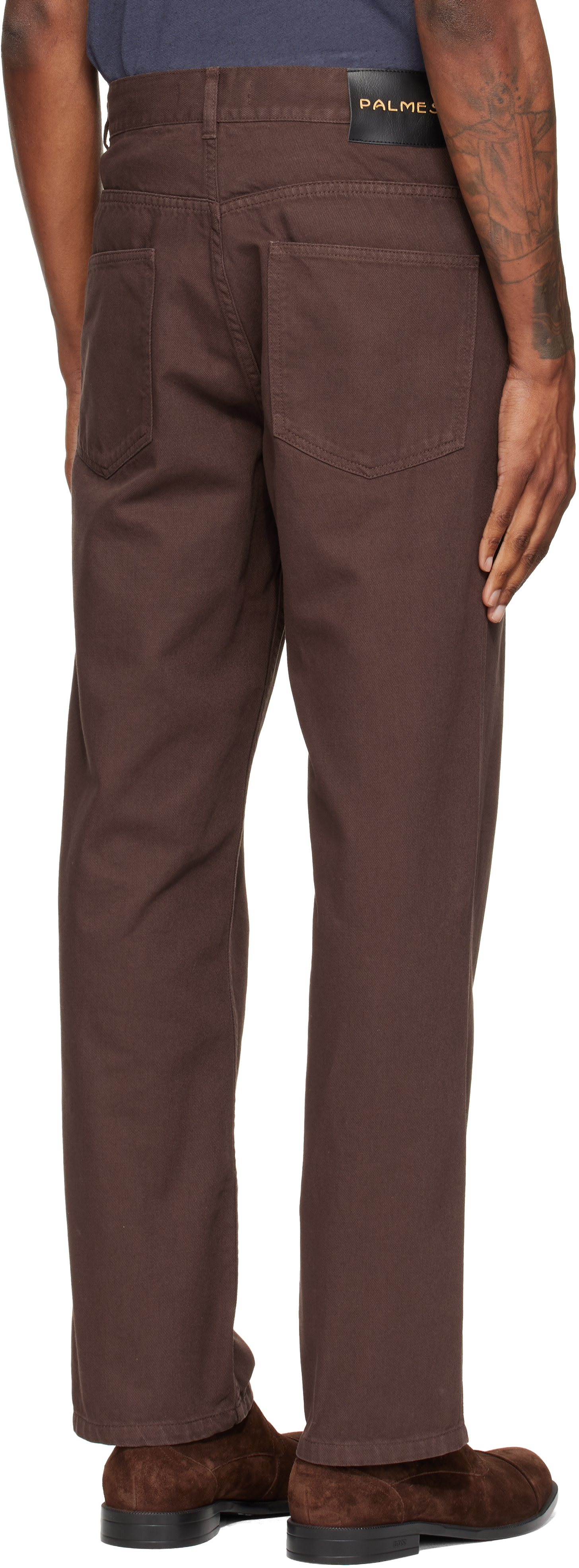 Palmes - Brown Coarse Trousers