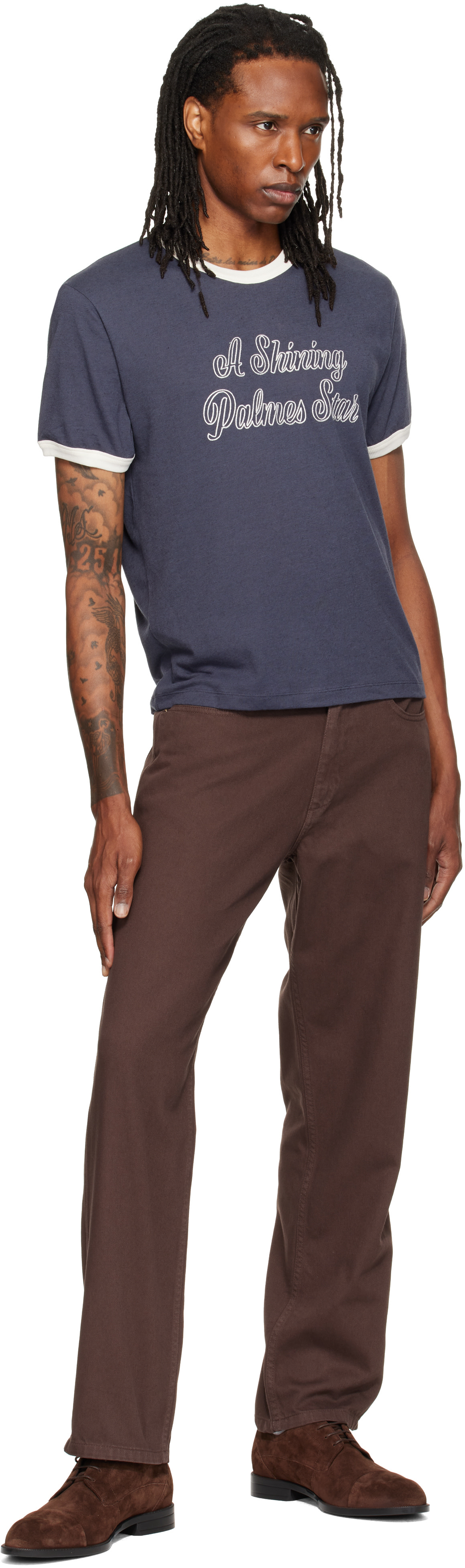 Palmes - Brown Coarse Trousers