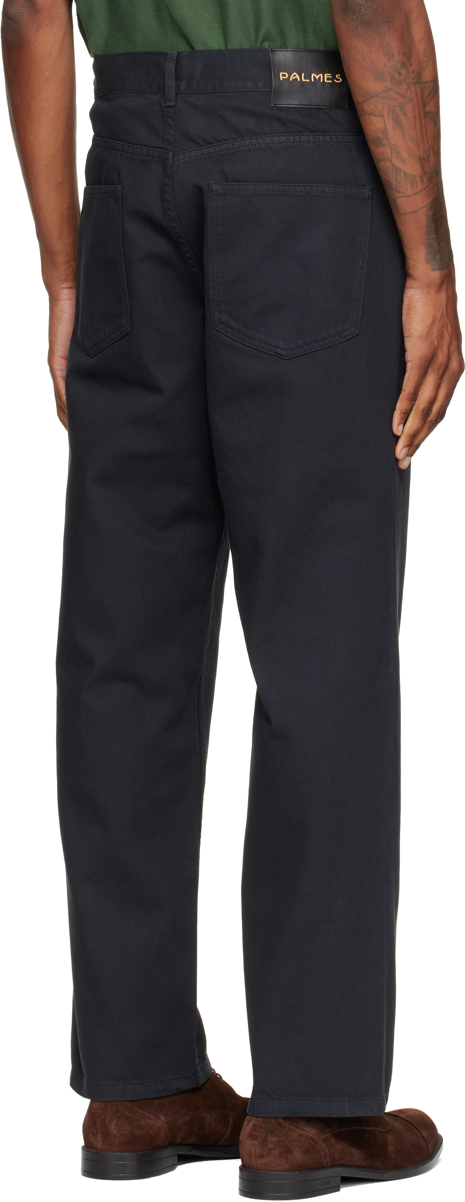 Palmes - Black Coarse Trousers