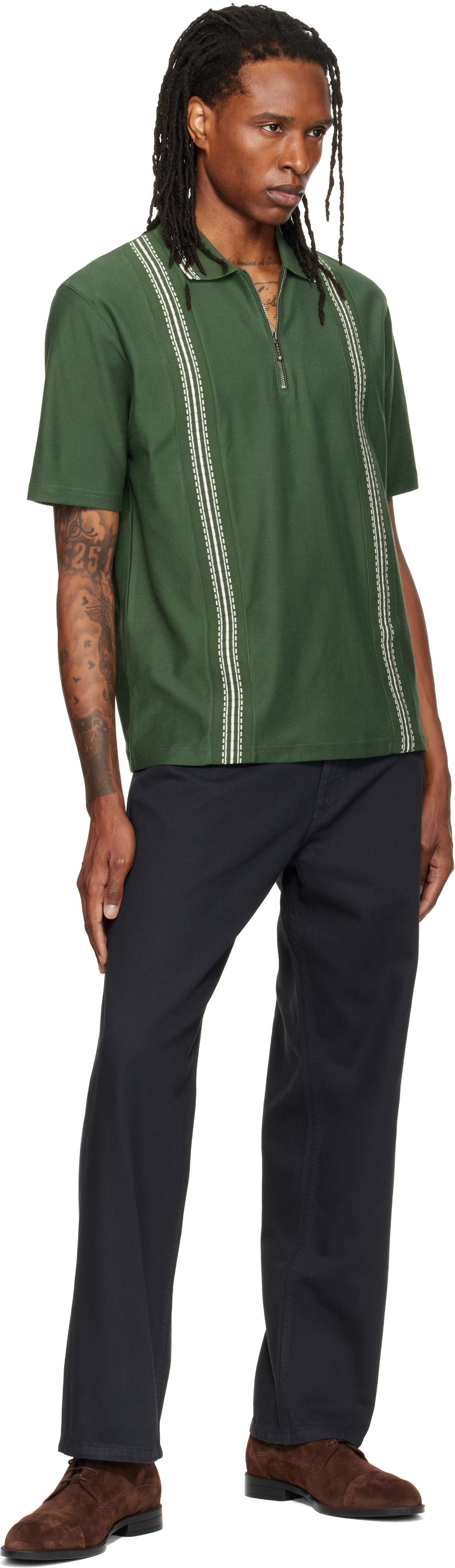 Palmes - Black Coarse Trousers