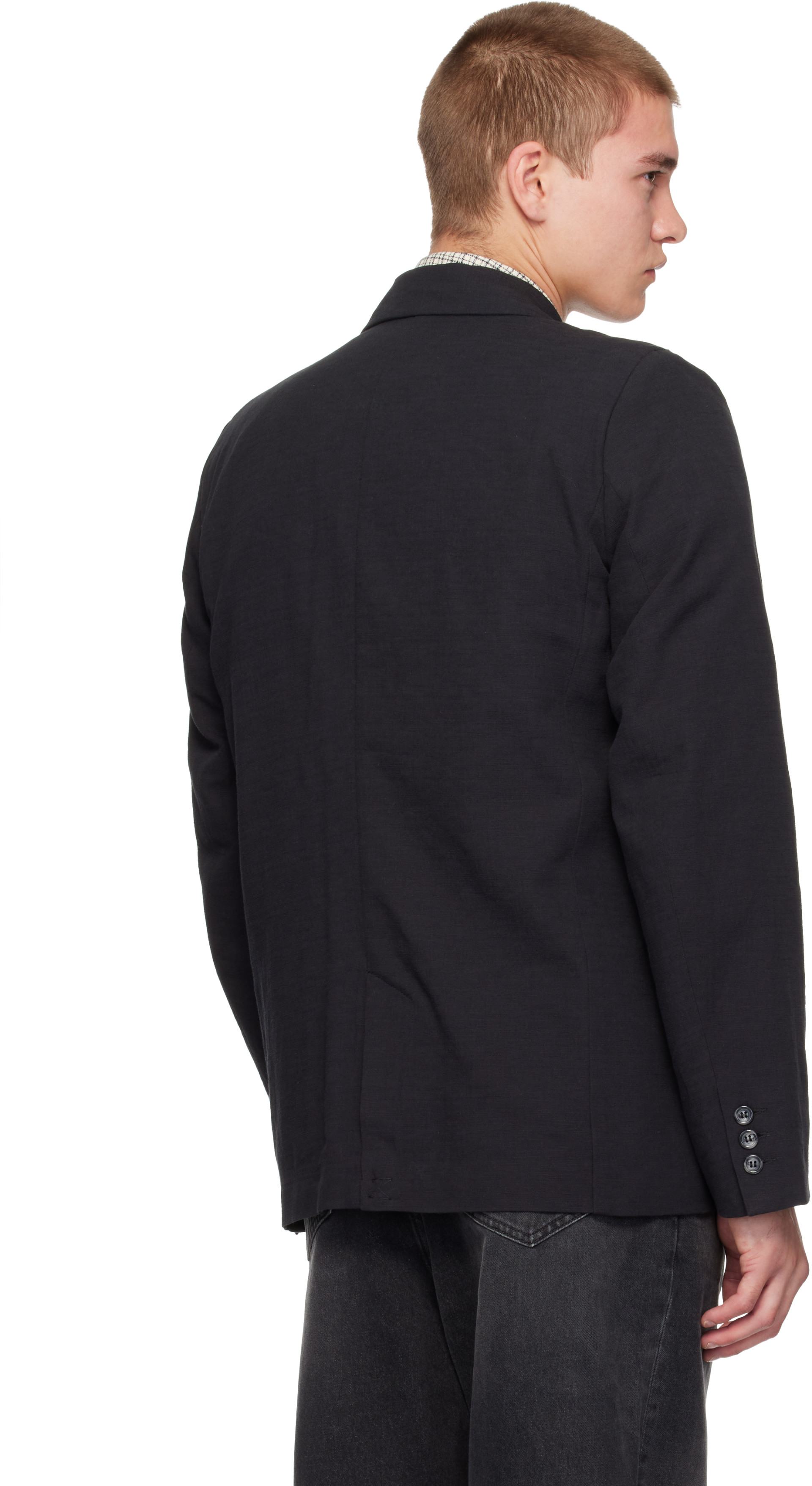 Palmes - Black Double-Breasted Blazer