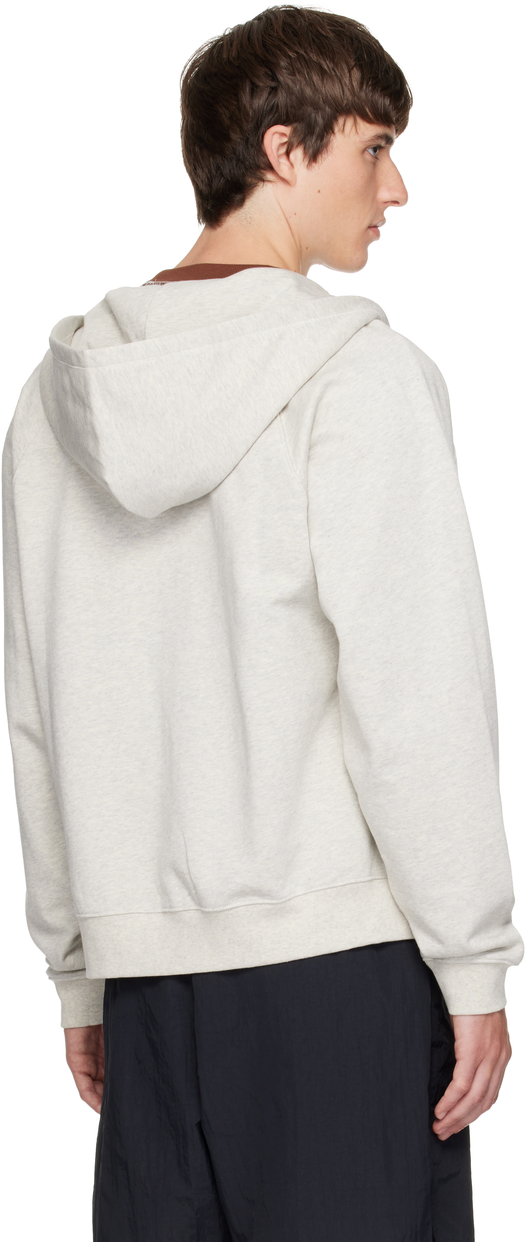 Palmes - Gray Logo Zip Hoodie