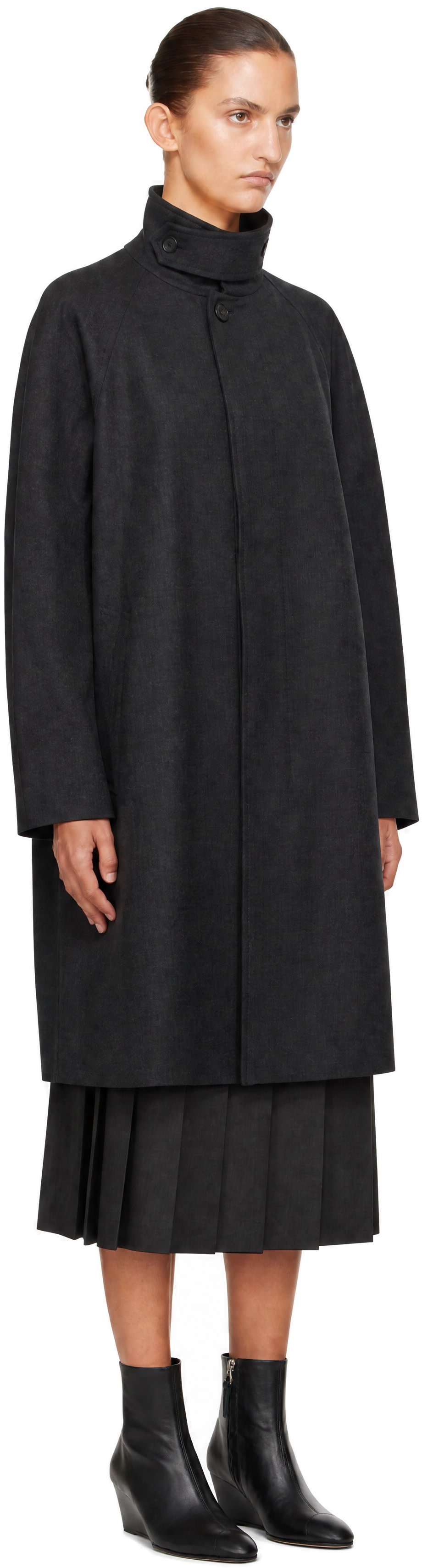 Dunst - Gray H-Line Wool Mac Coat