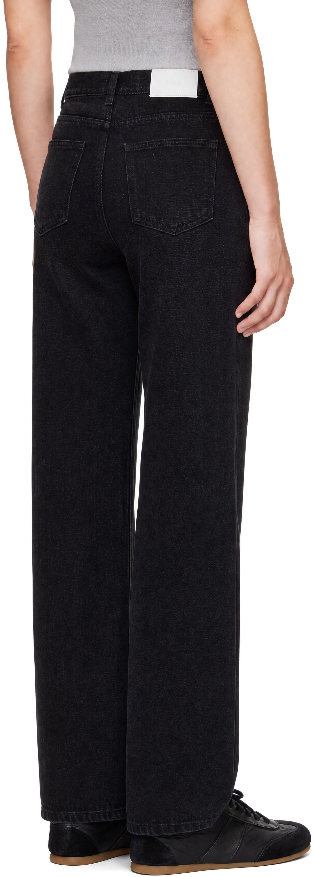 Dunst - Black Slick Cigarette Jeans