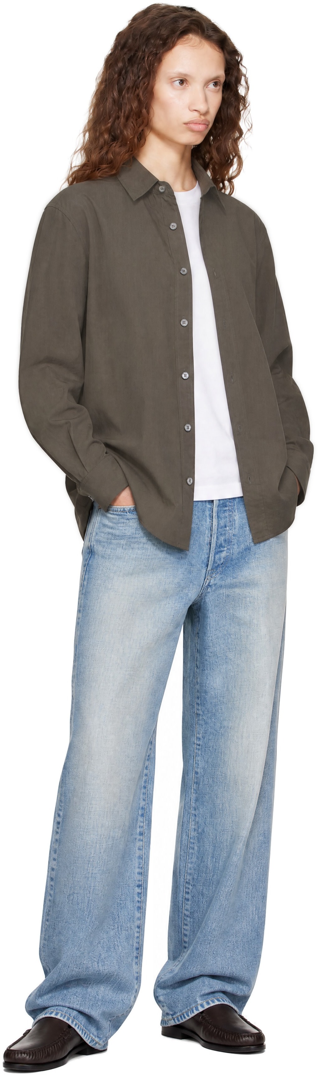 Dunst - Chemise Refined grise en coton