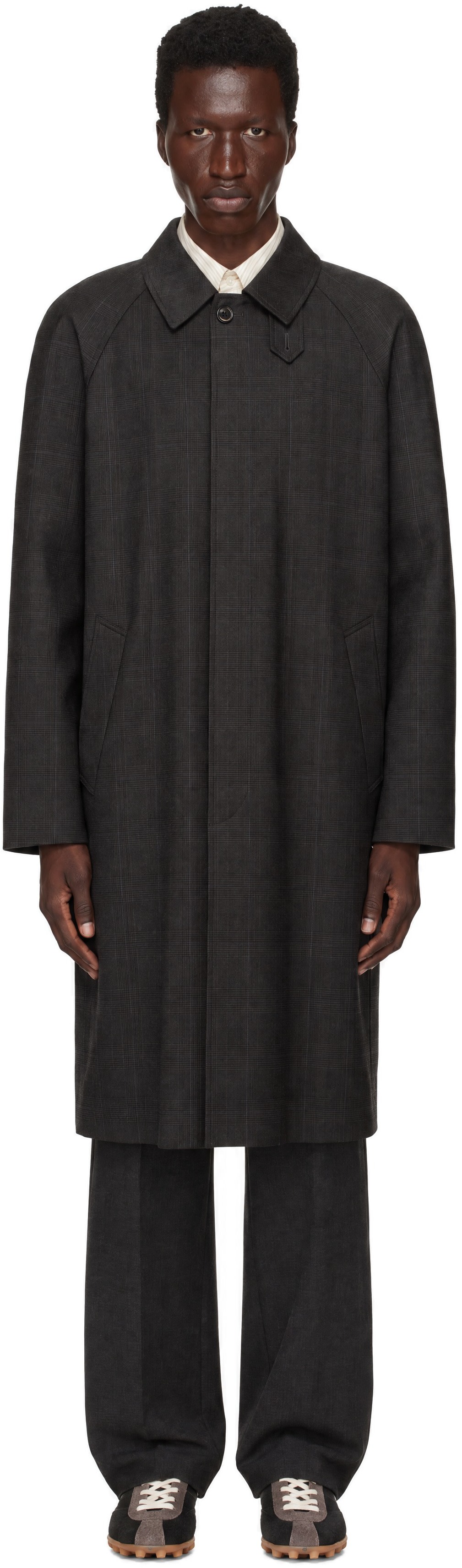 Dunst - Brown H-Line Wool Mac Coat