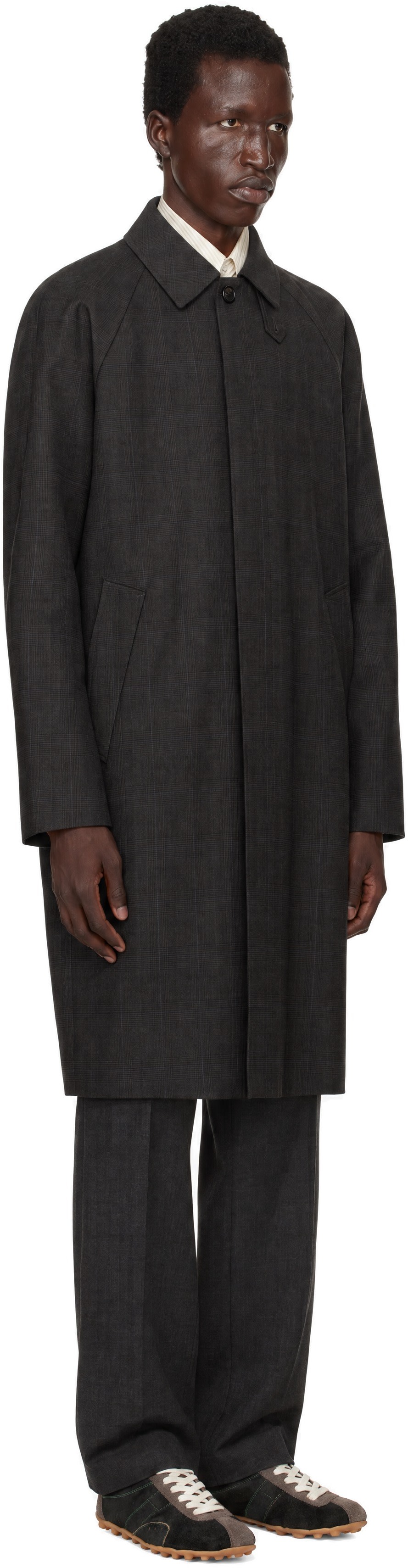 Dunst - Brown H-Line Wool Mac Coat