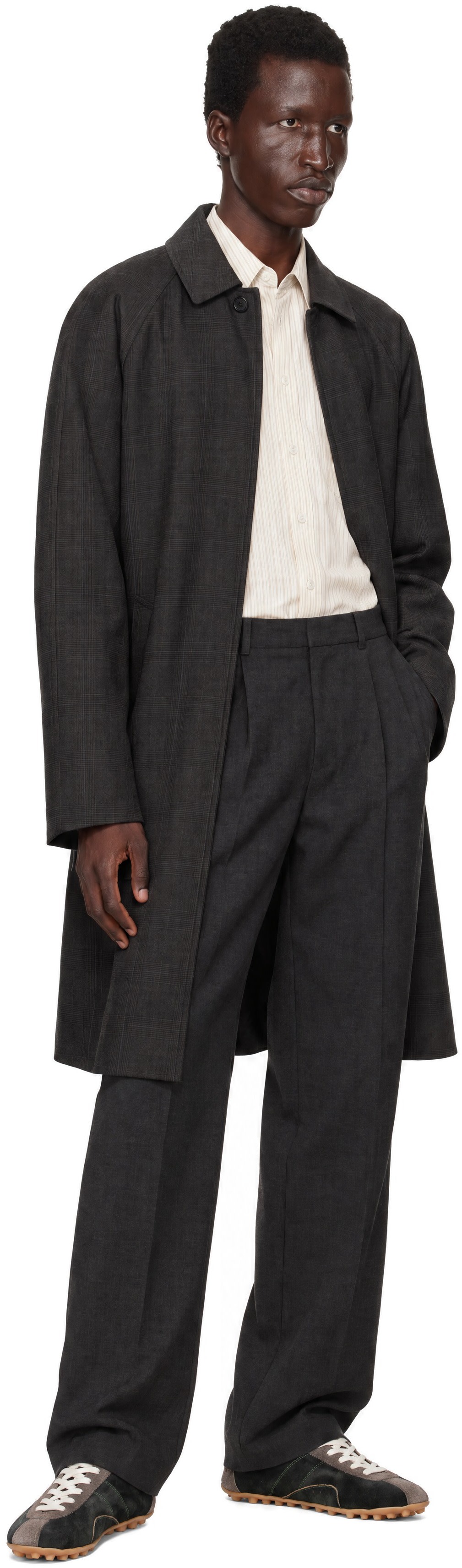 Dunst - Brown H-Line Wool Mac Coat