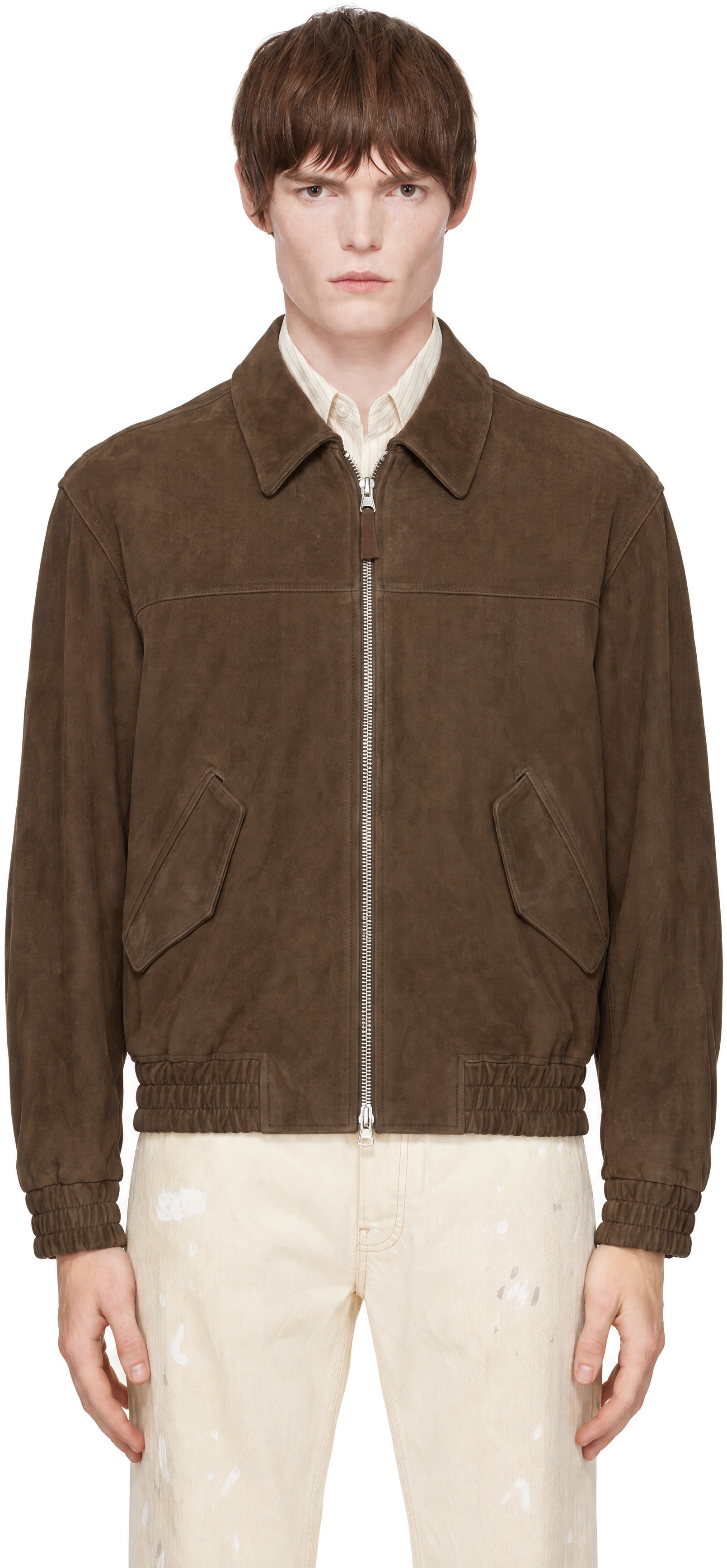 Dunst - Blouson Refined brun en suède