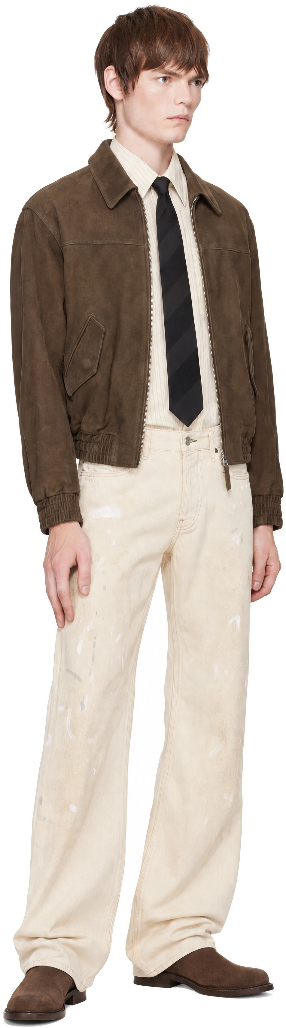 Dunst - Blouson Refined brun en suède