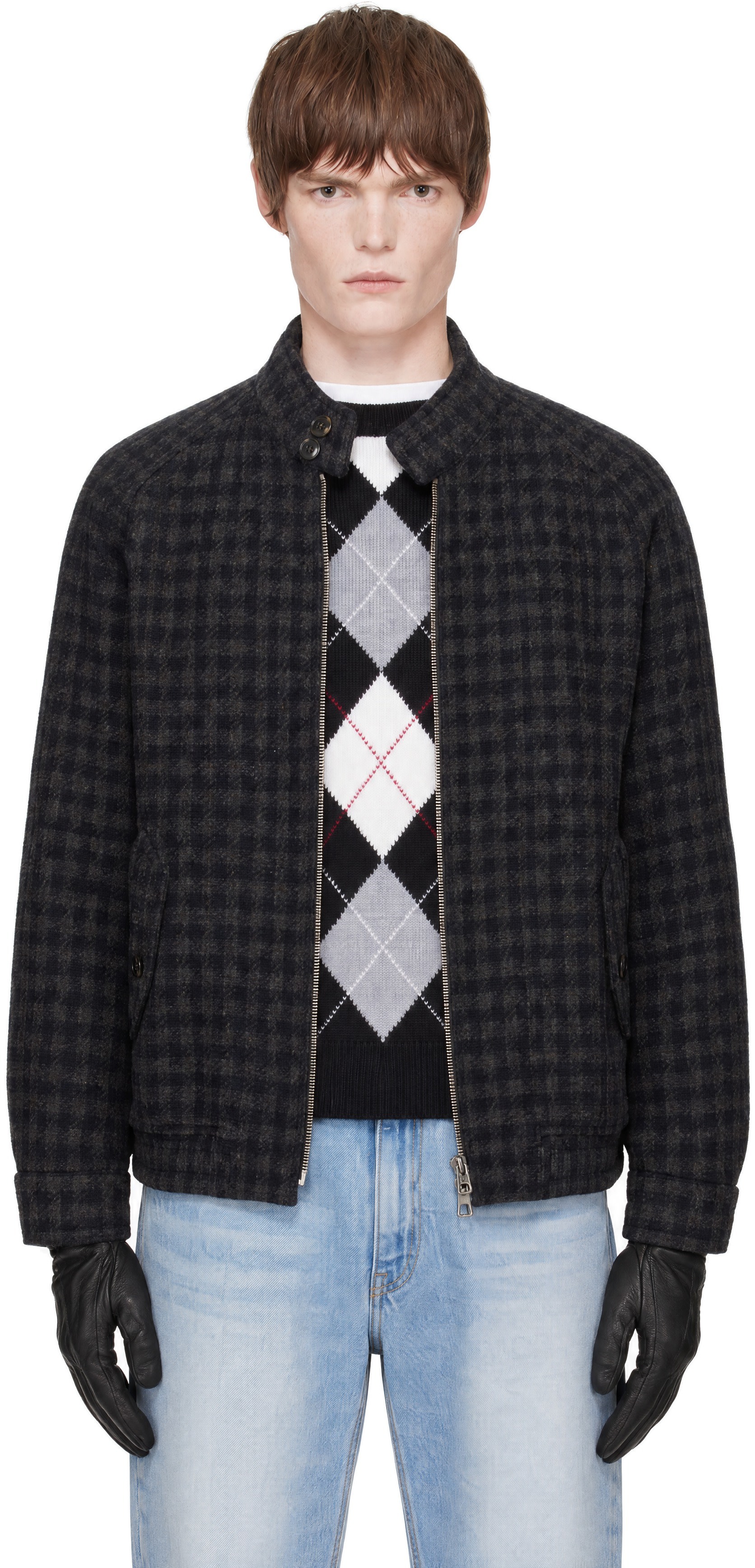 Dunst - Navy Harrington Wool Blouson