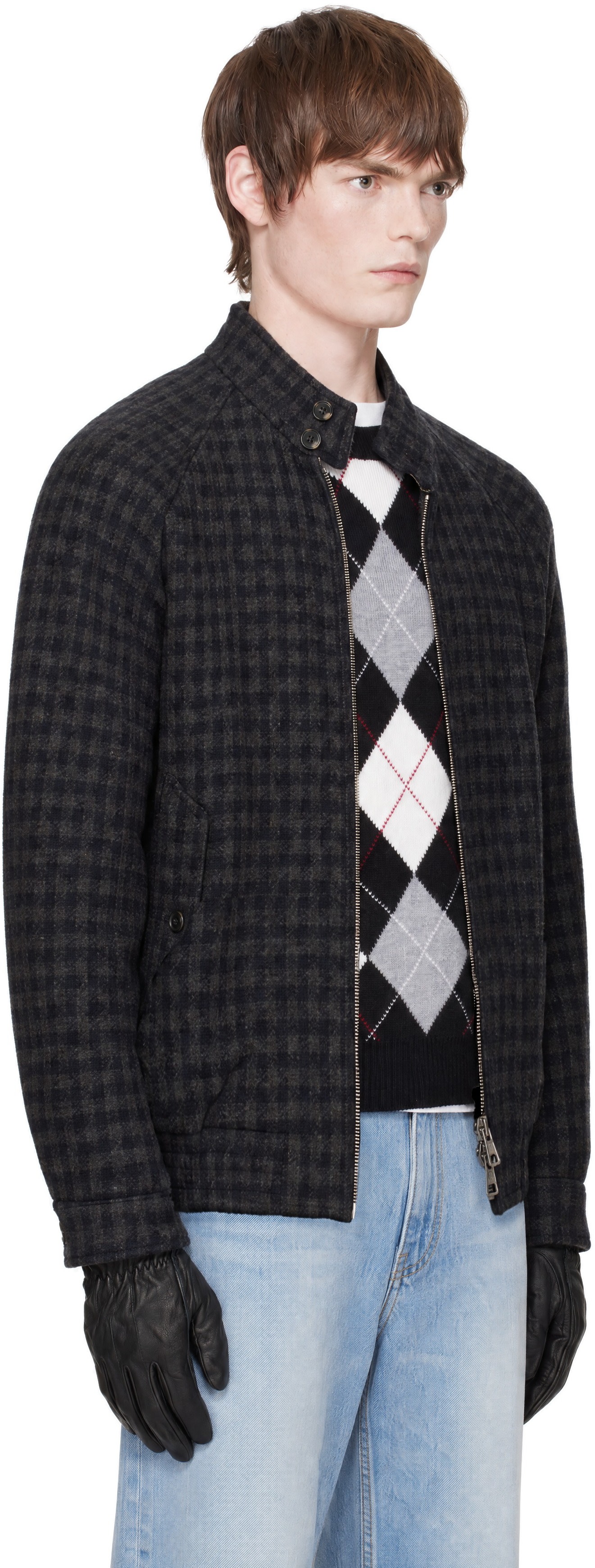 Dunst - Navy Harrington Wool Blouson