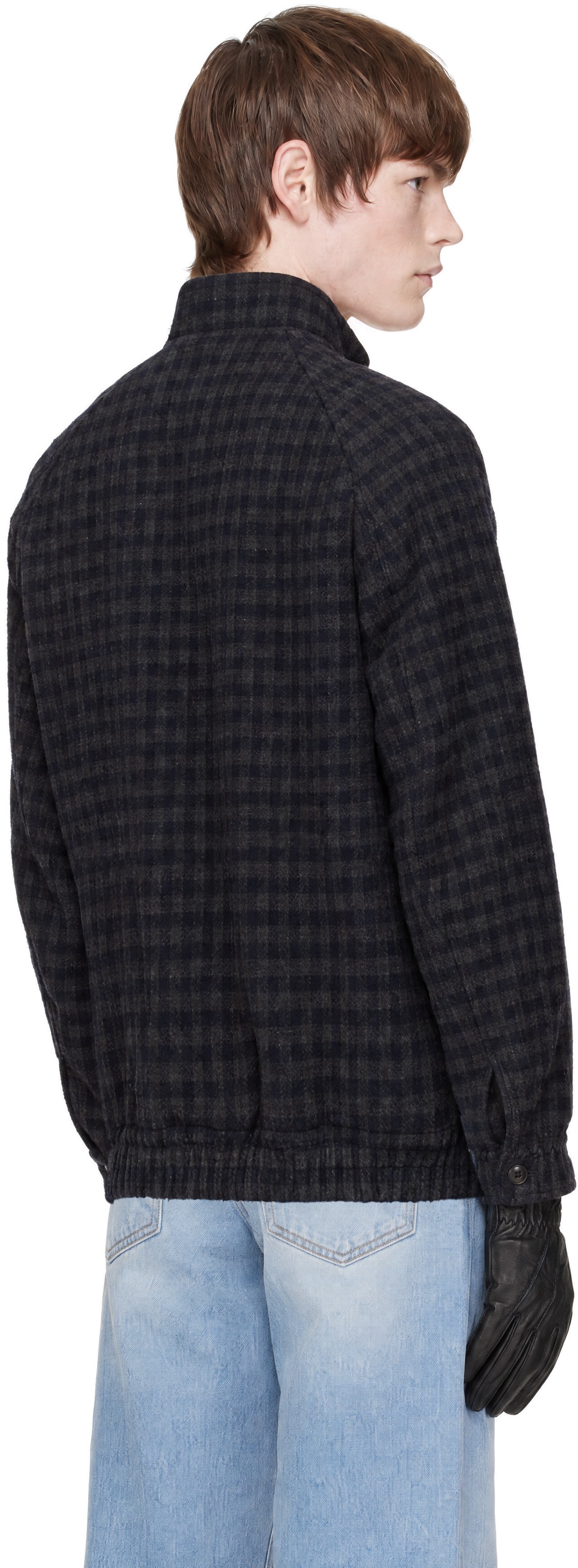 Dunst - Navy Harrington Wool Blouson