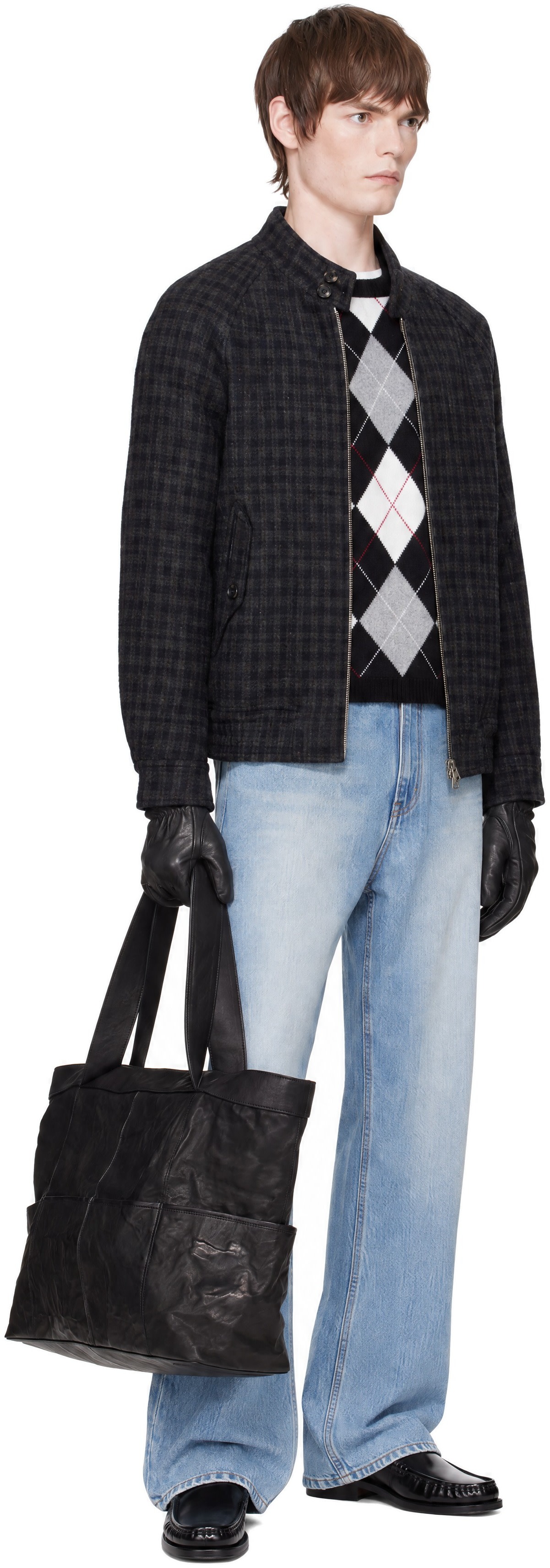 Dunst - Navy Harrington Wool Blouson