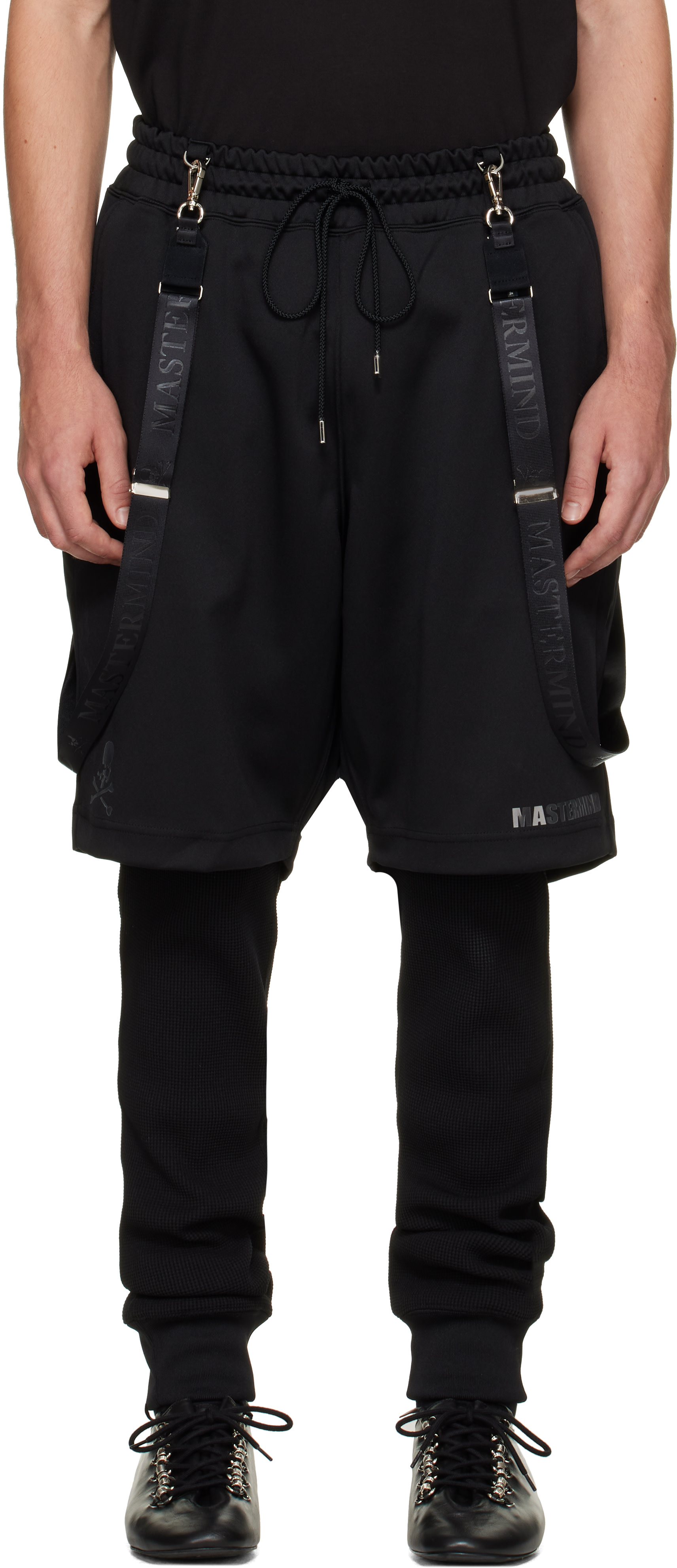 MASTERMIND WORLD - Black Layered Trousers