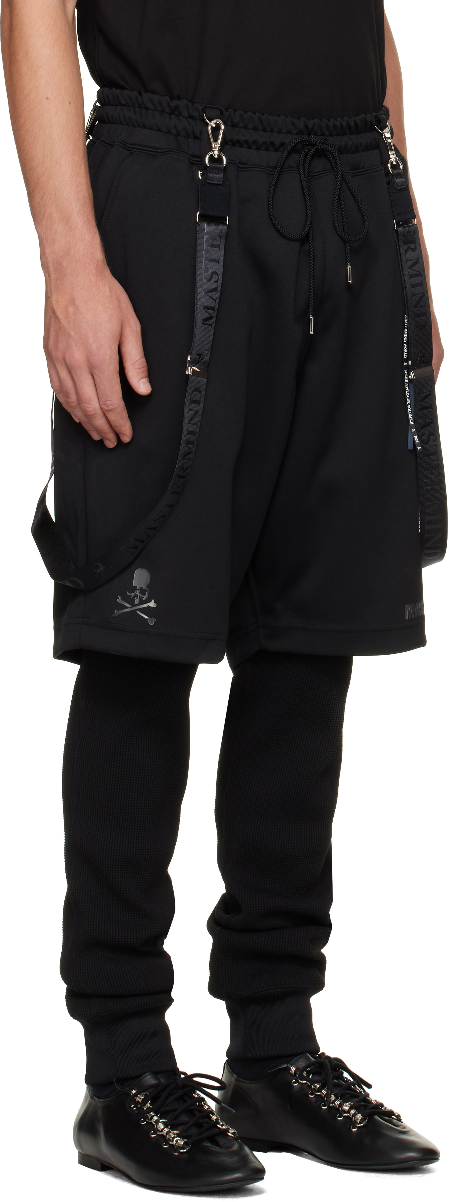 MASTERMIND WORLD - Black Layered Trousers