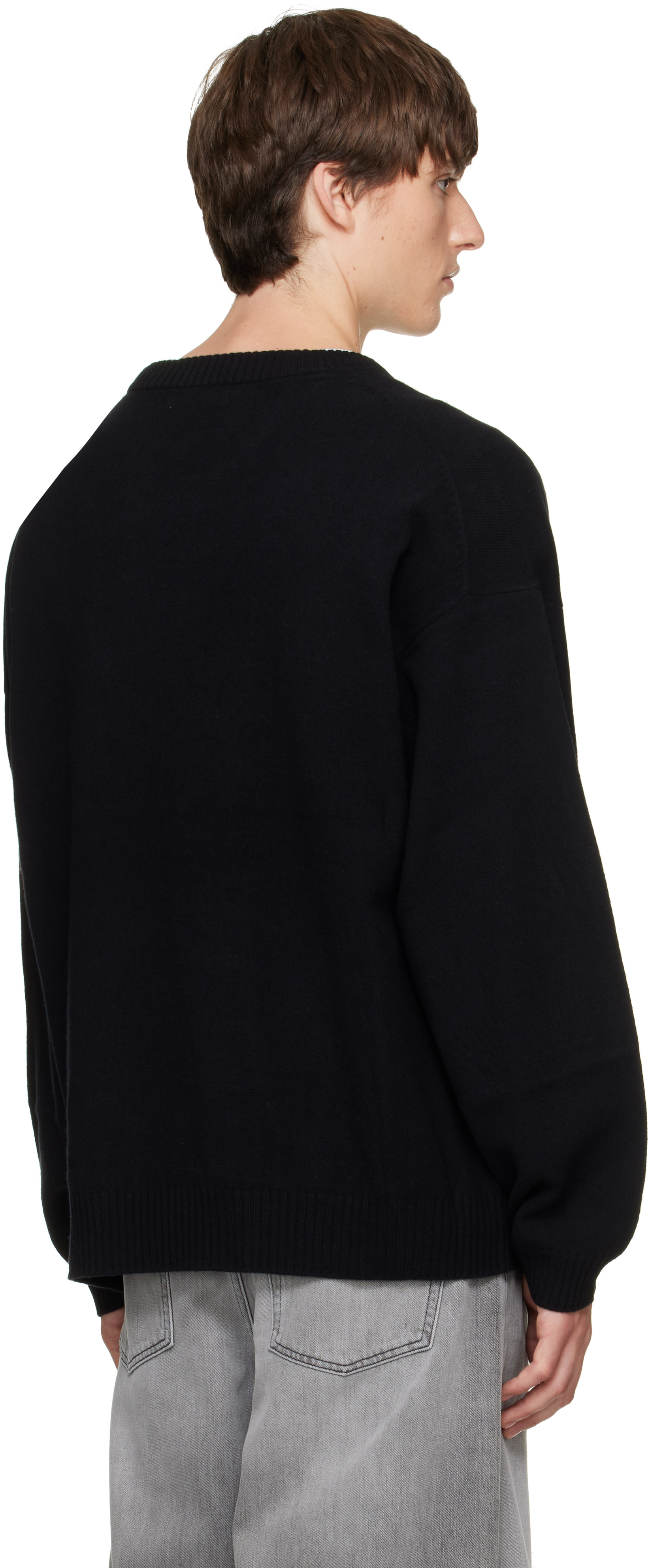 MASTERMIND WORLD - Black Beaded Crewneck Sweater