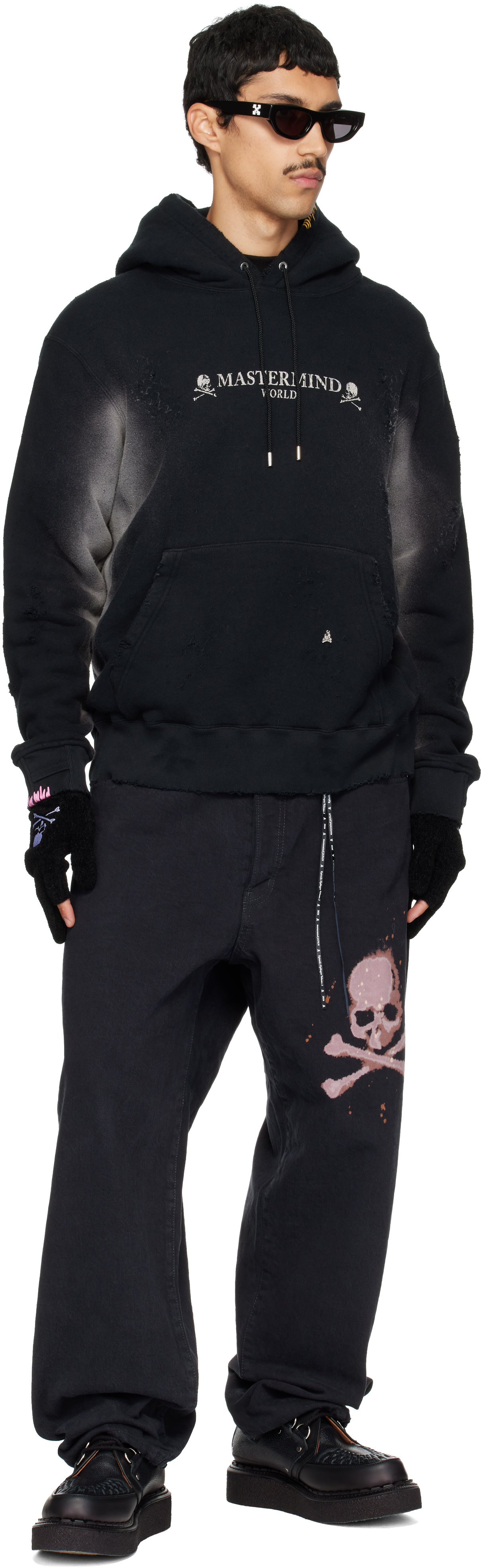 MASTERMIND WORLD - Pull à capuche rétro OG noir