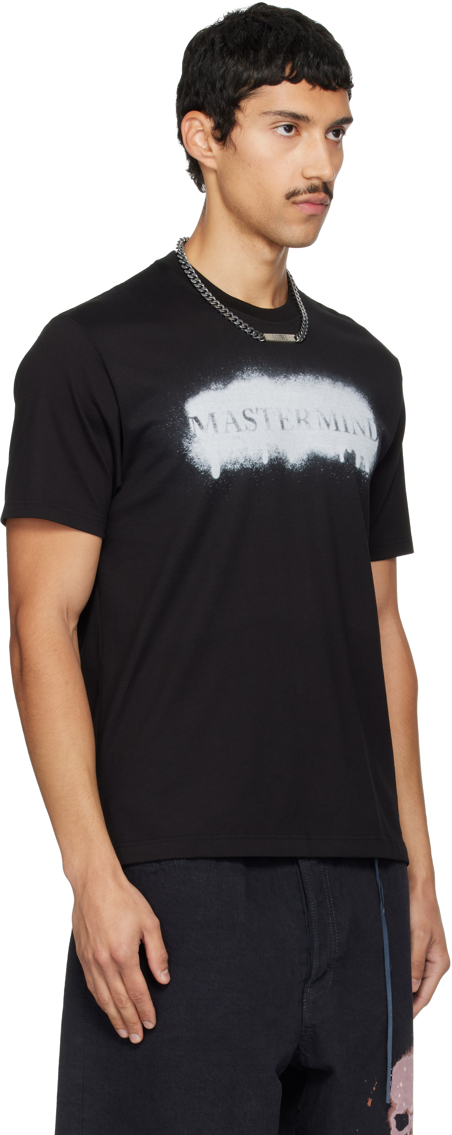 MASTERMIND WORLD - ブラック Spray Art S/S Tシャツ