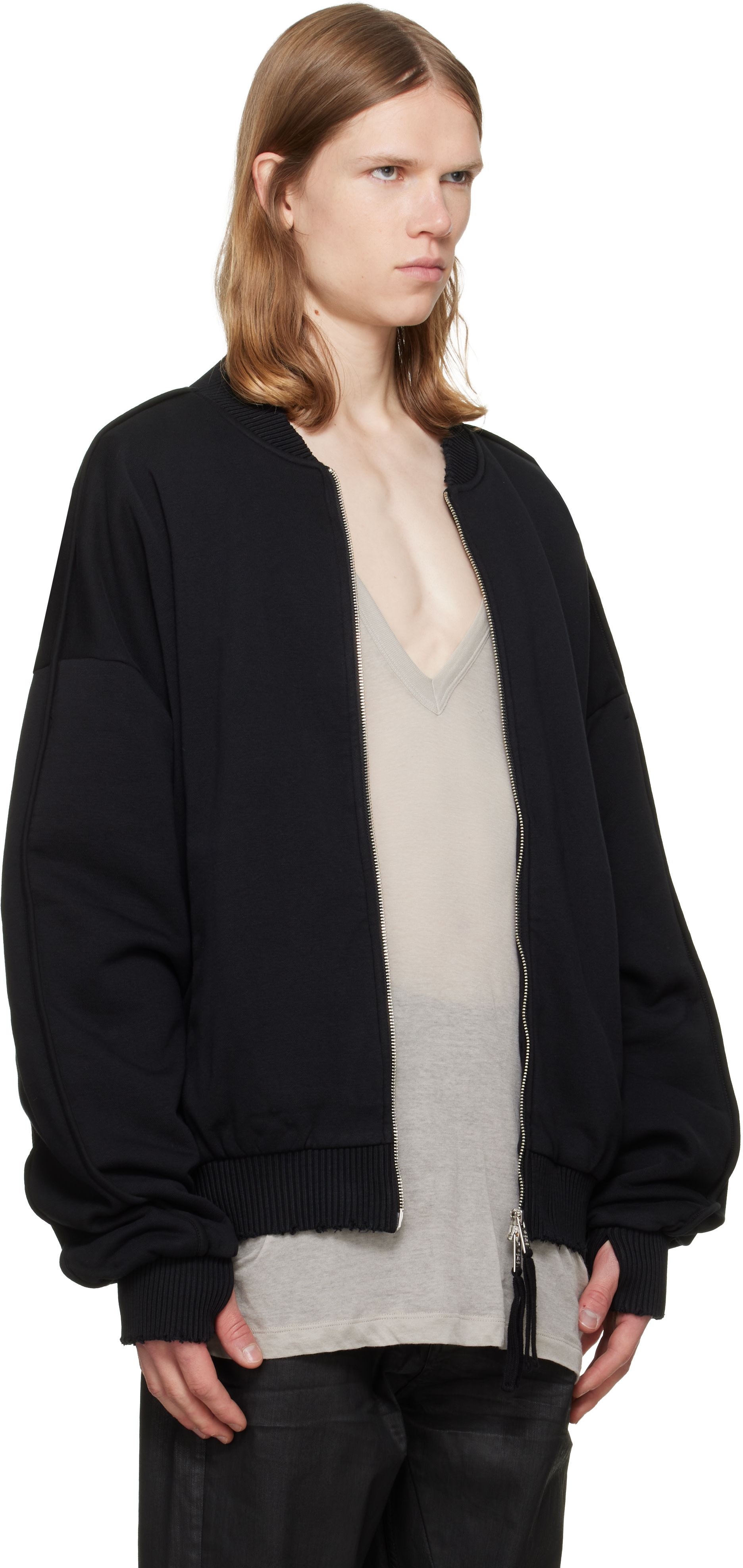 thom/krom - Blouson aviateur MSJ 705 noir