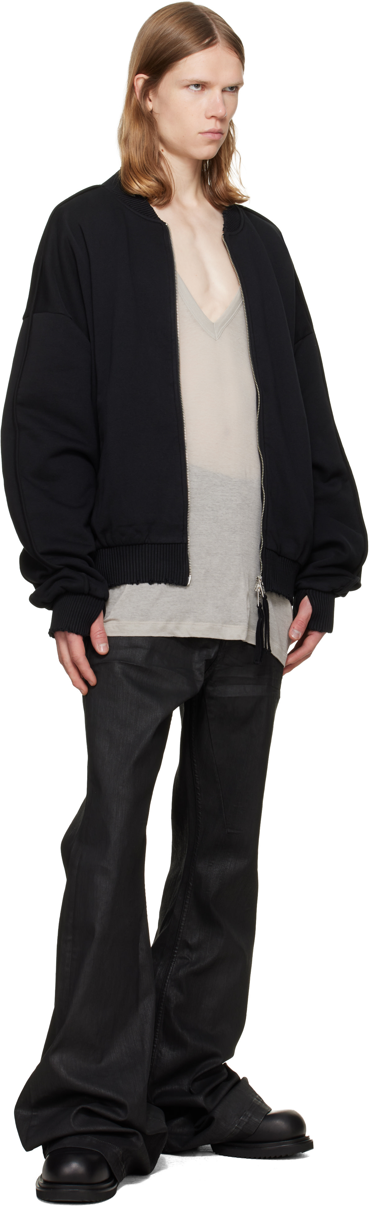 thom/krom - Blouson aviateur MSJ 705 noir