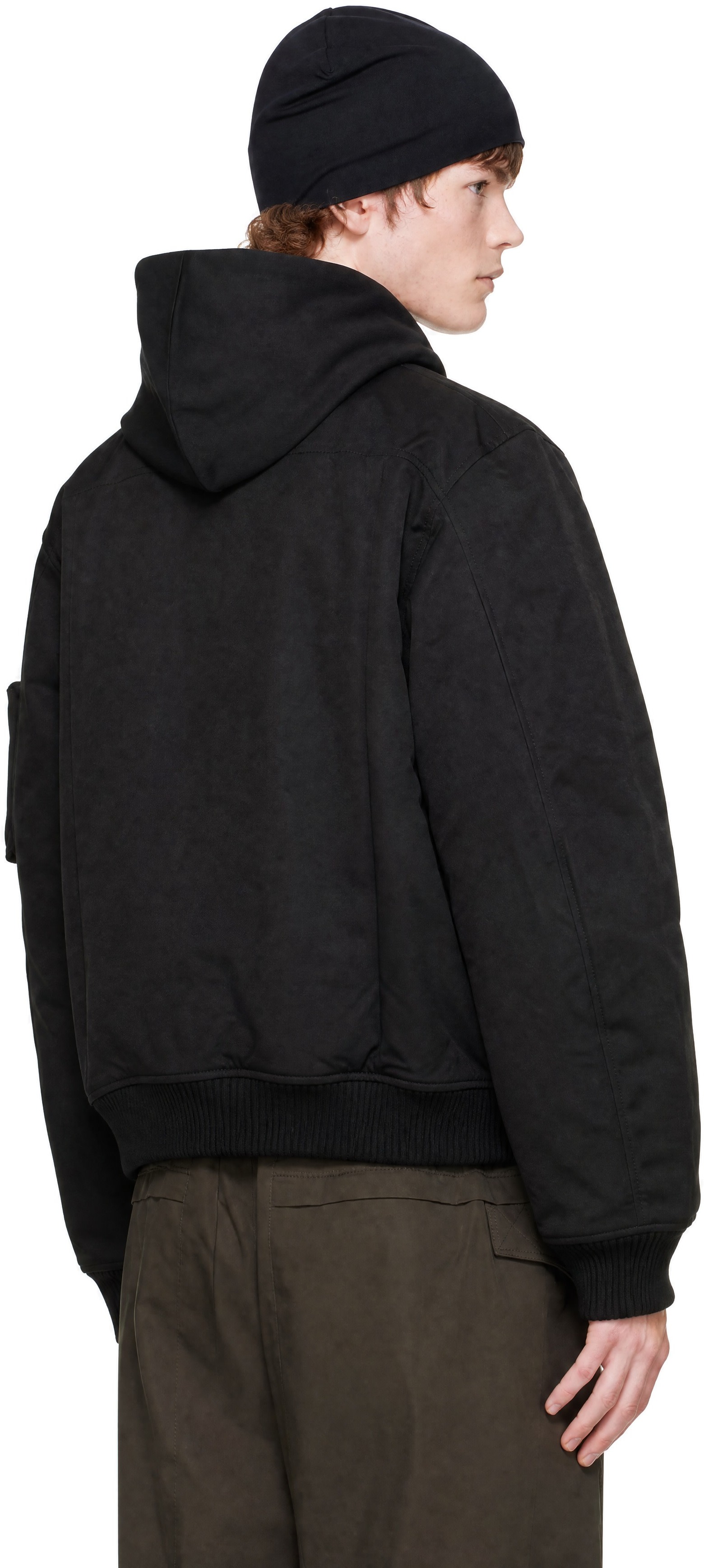 thom/krom - Black 'M J 93' Bomber Jacket