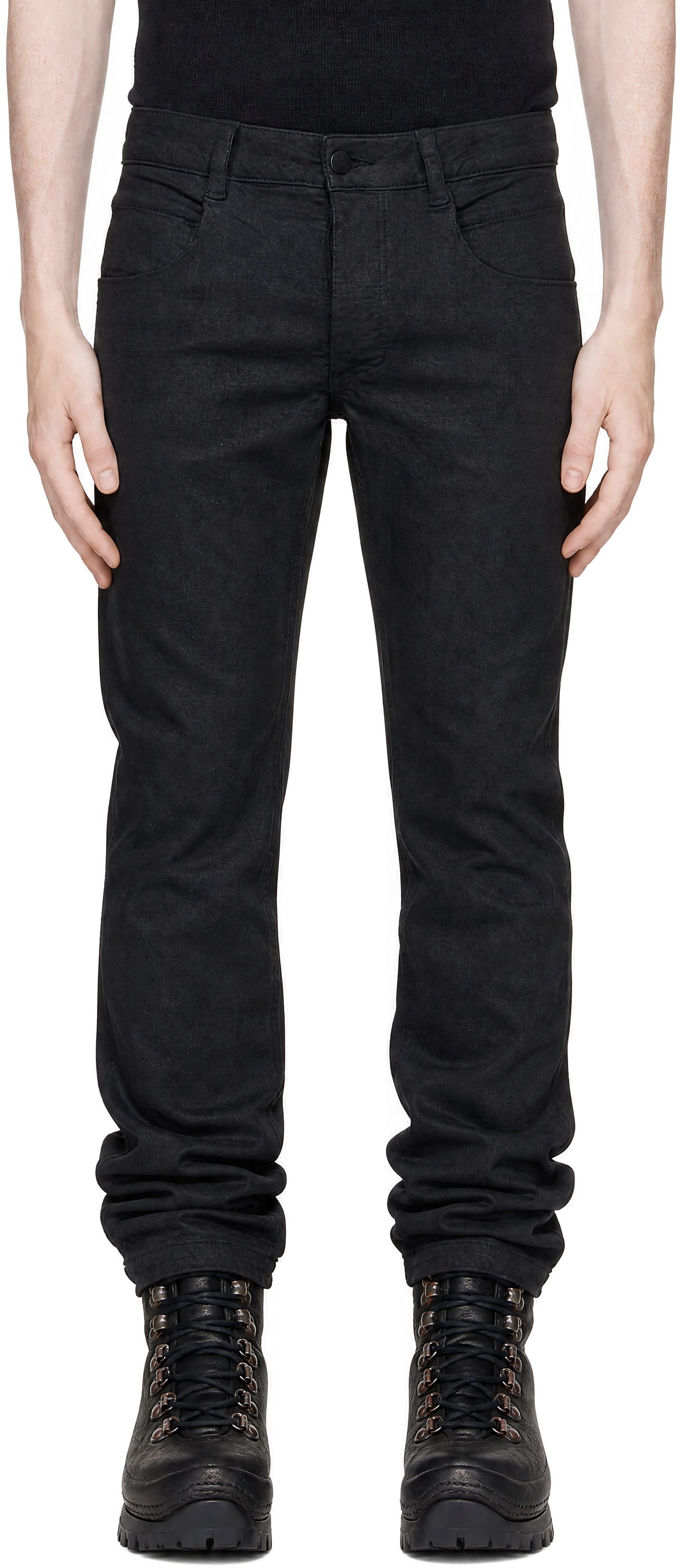 thom/krom - Black T 107 Coated Jeans