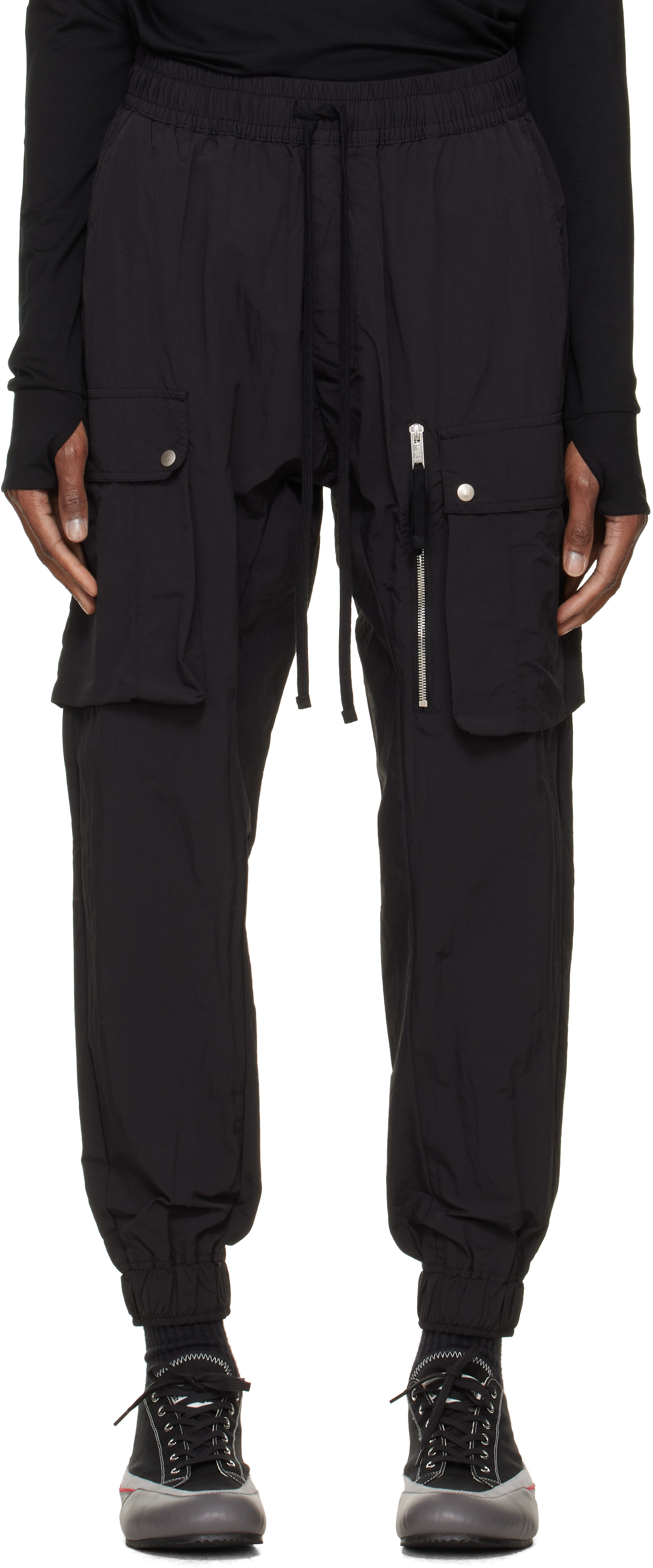 thom/krom - Pantalon cargo P 64 noir