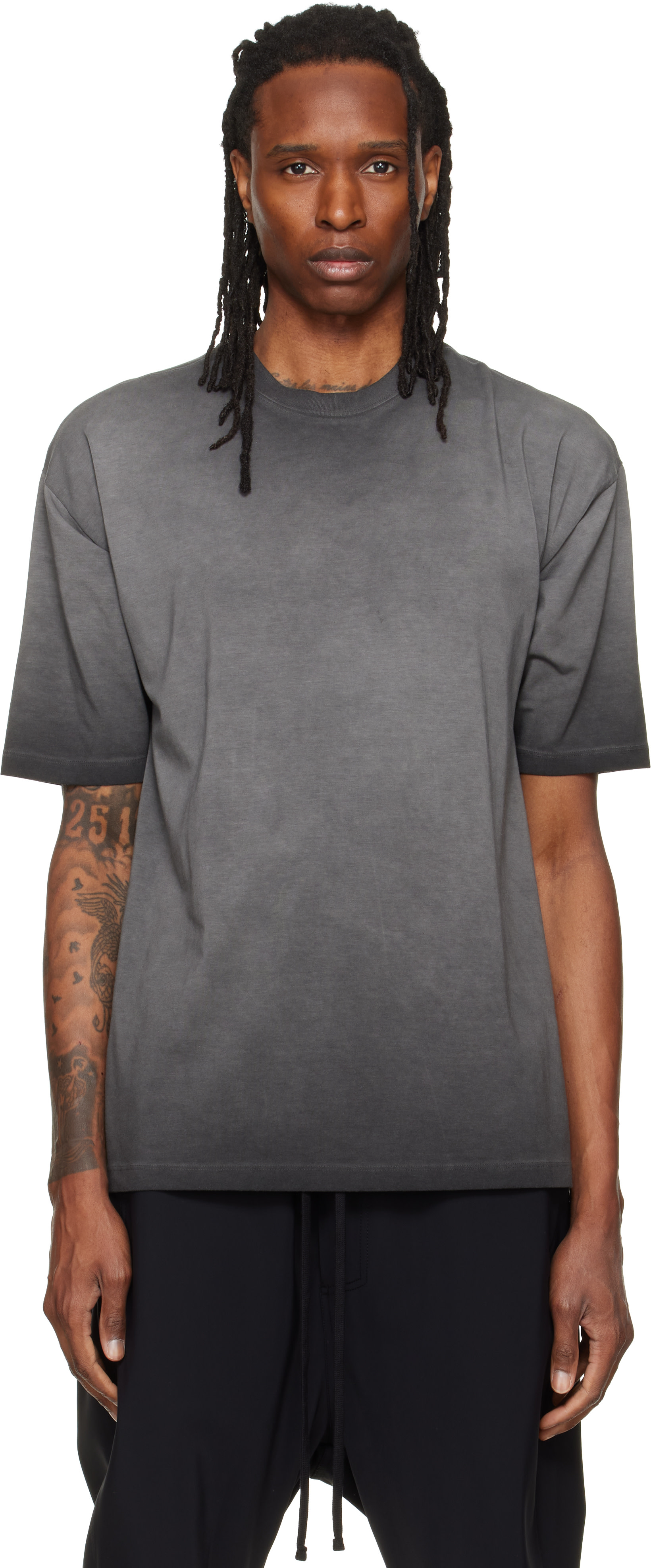 thom/krom - T-shirt TS 986 gris