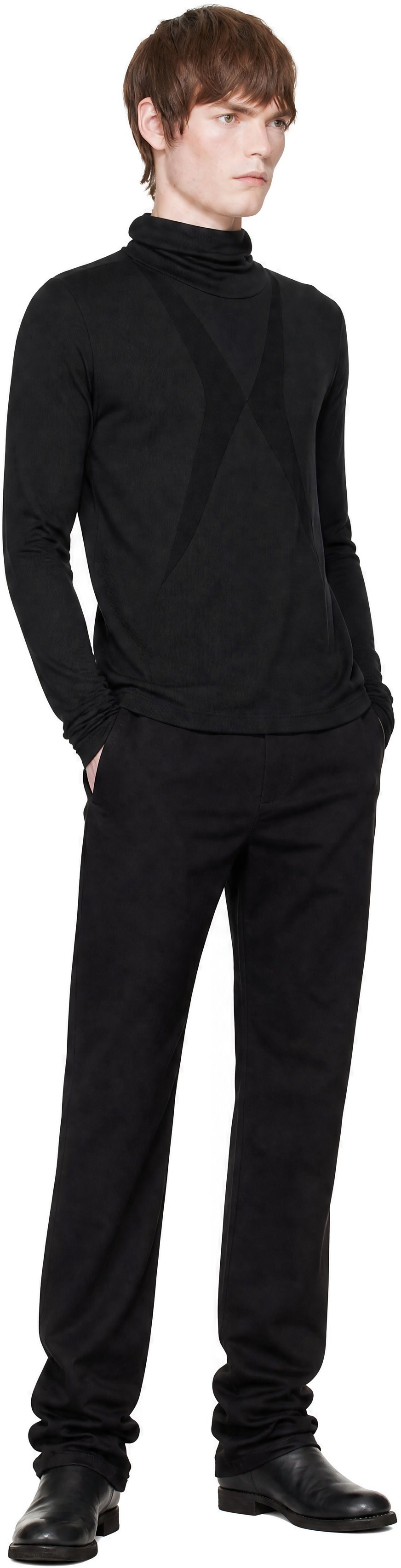 thom/krom: Black TS 985 Long Sleeve T-shirt | SSENSE