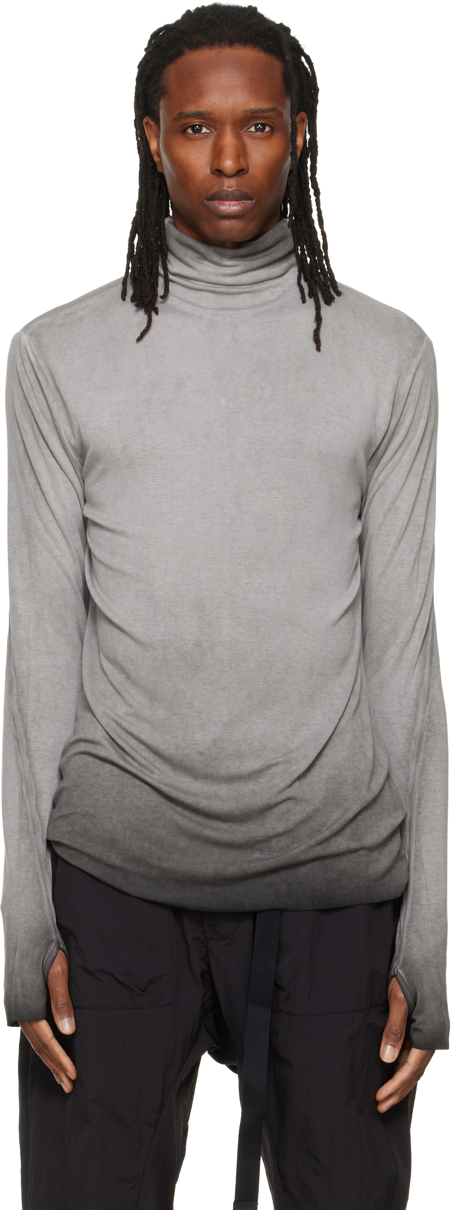 thom/krom - Col roulé TS 1003 gris