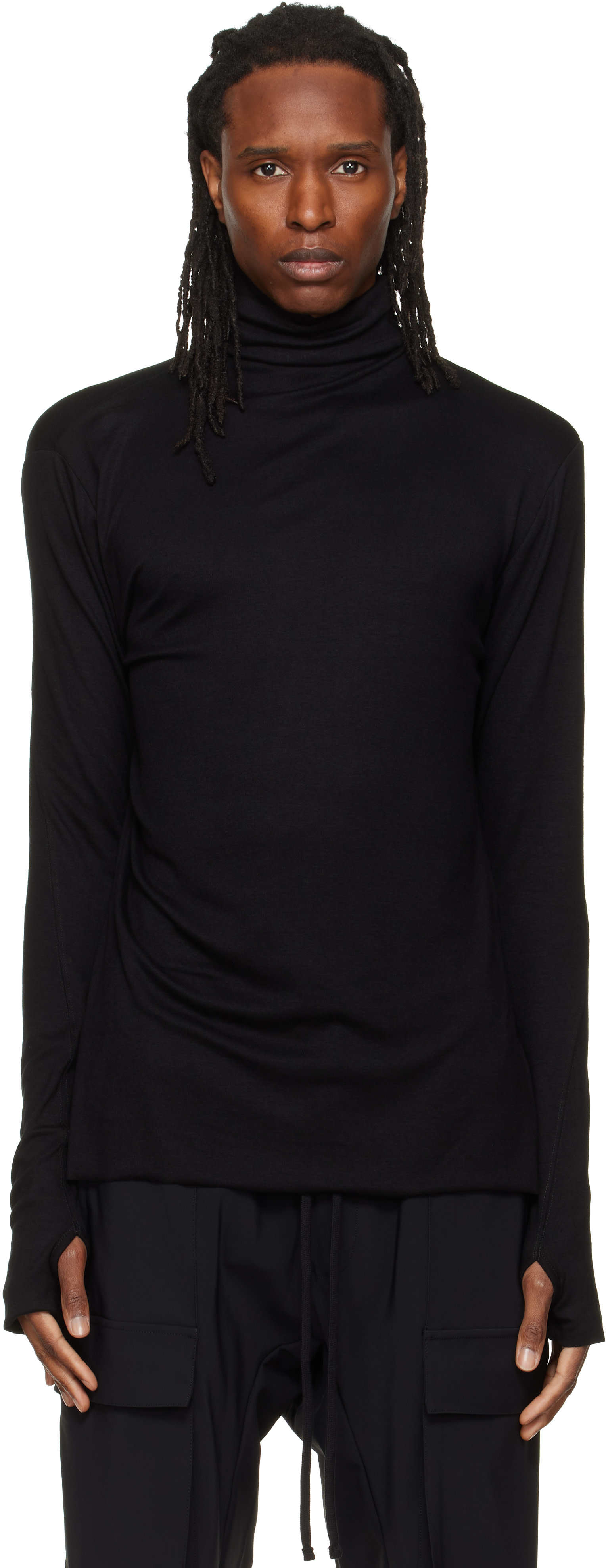 thom/krom - Col roulé TS 1003 noir