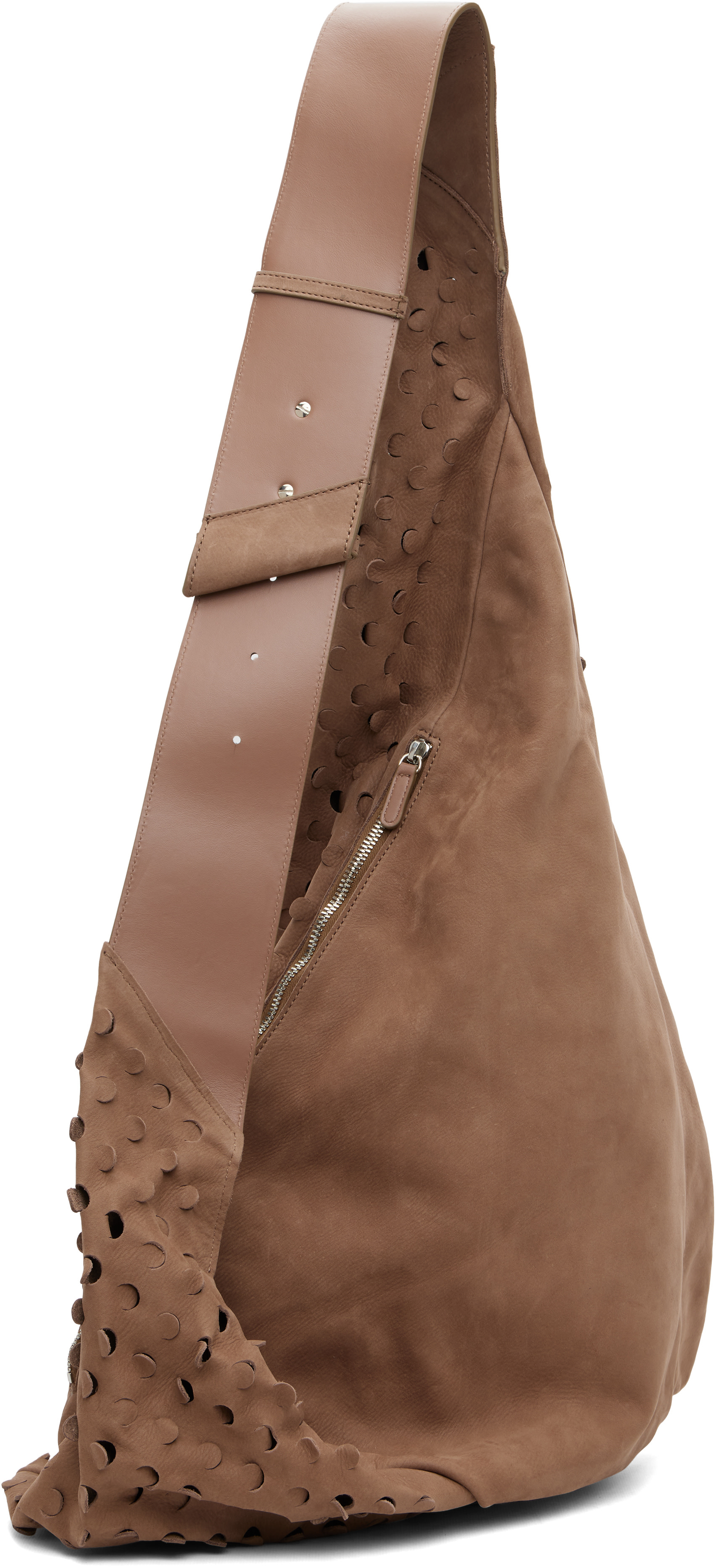 Kiko Kostadinov: Taupe Fiore Twisted Bag | SSENSE