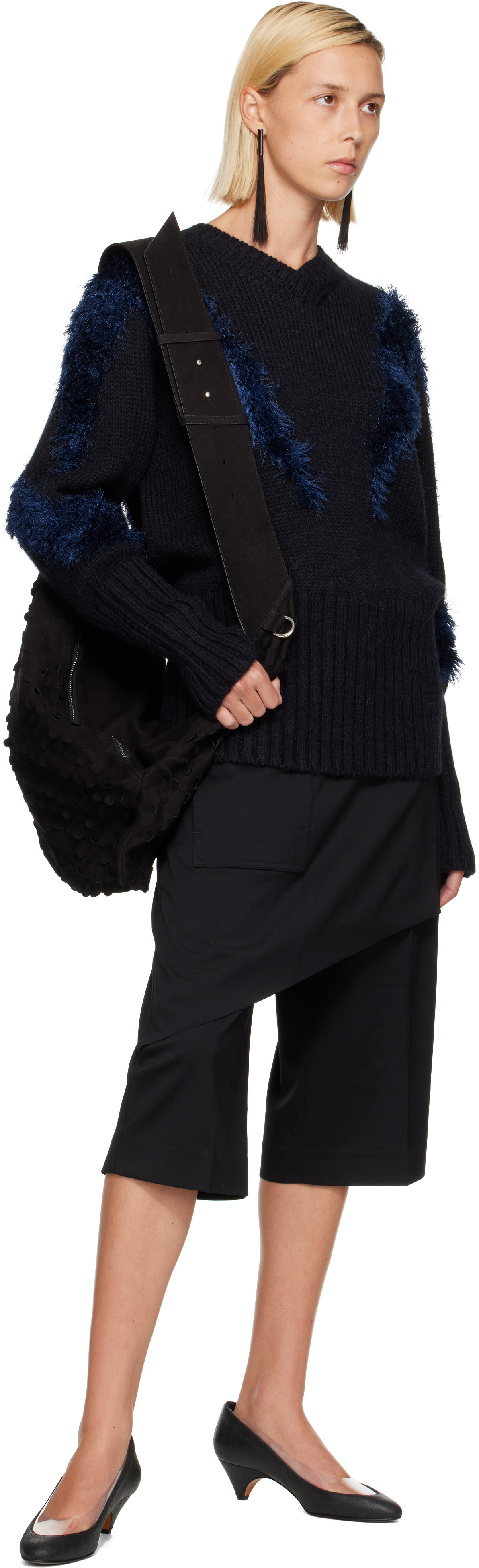 Kiko Kostadinov: Black Fiore Twisted Bag | SSENSE
