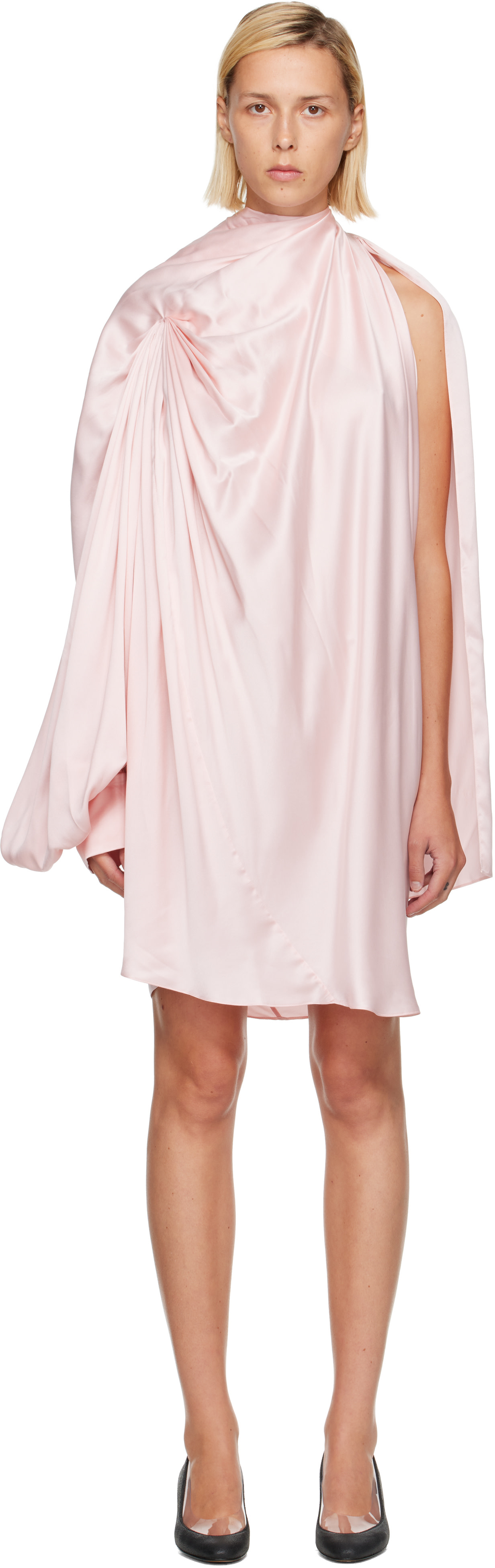 Kiko Kostadinov: Pink Caspian Minidress | SSENSE Canada
