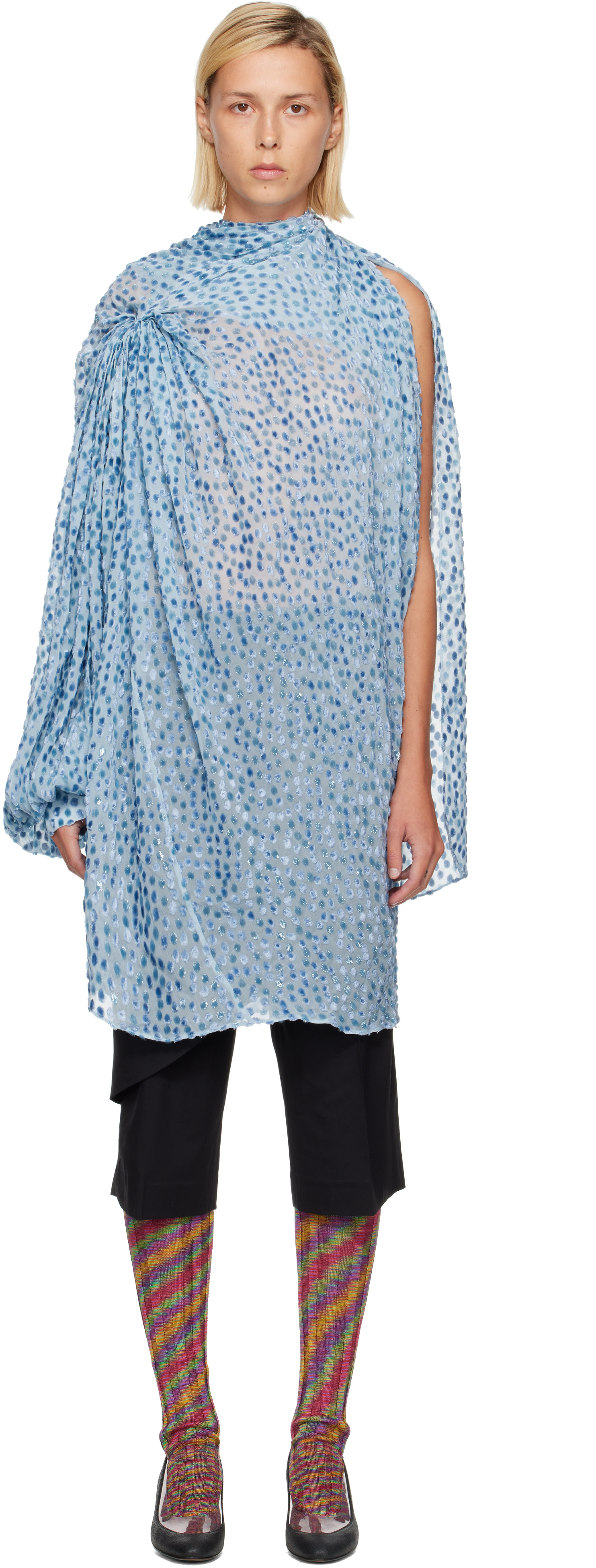 Kiko Kostadinov: Blue Caspian Minidress